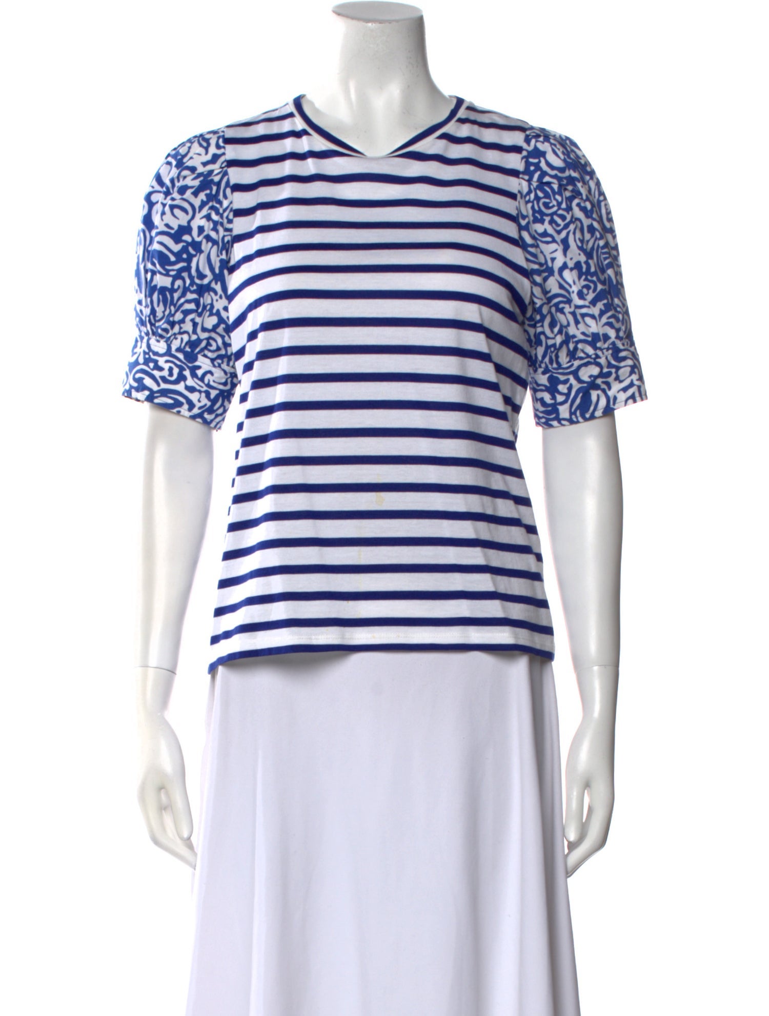 Tanya Taylor Striped Crew Neck T-Shirt