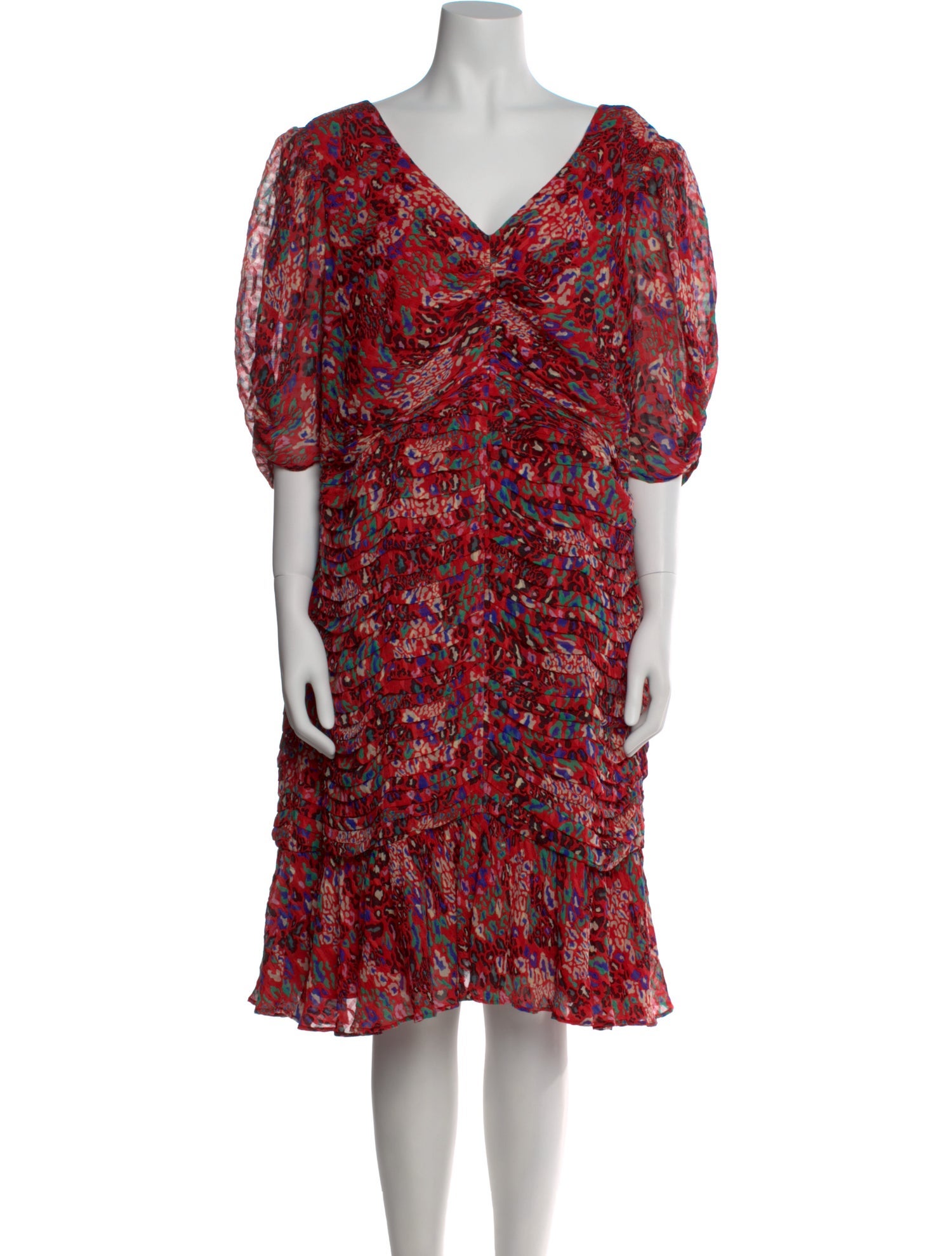 Tanya Taylor Silk Knee-Length Dress