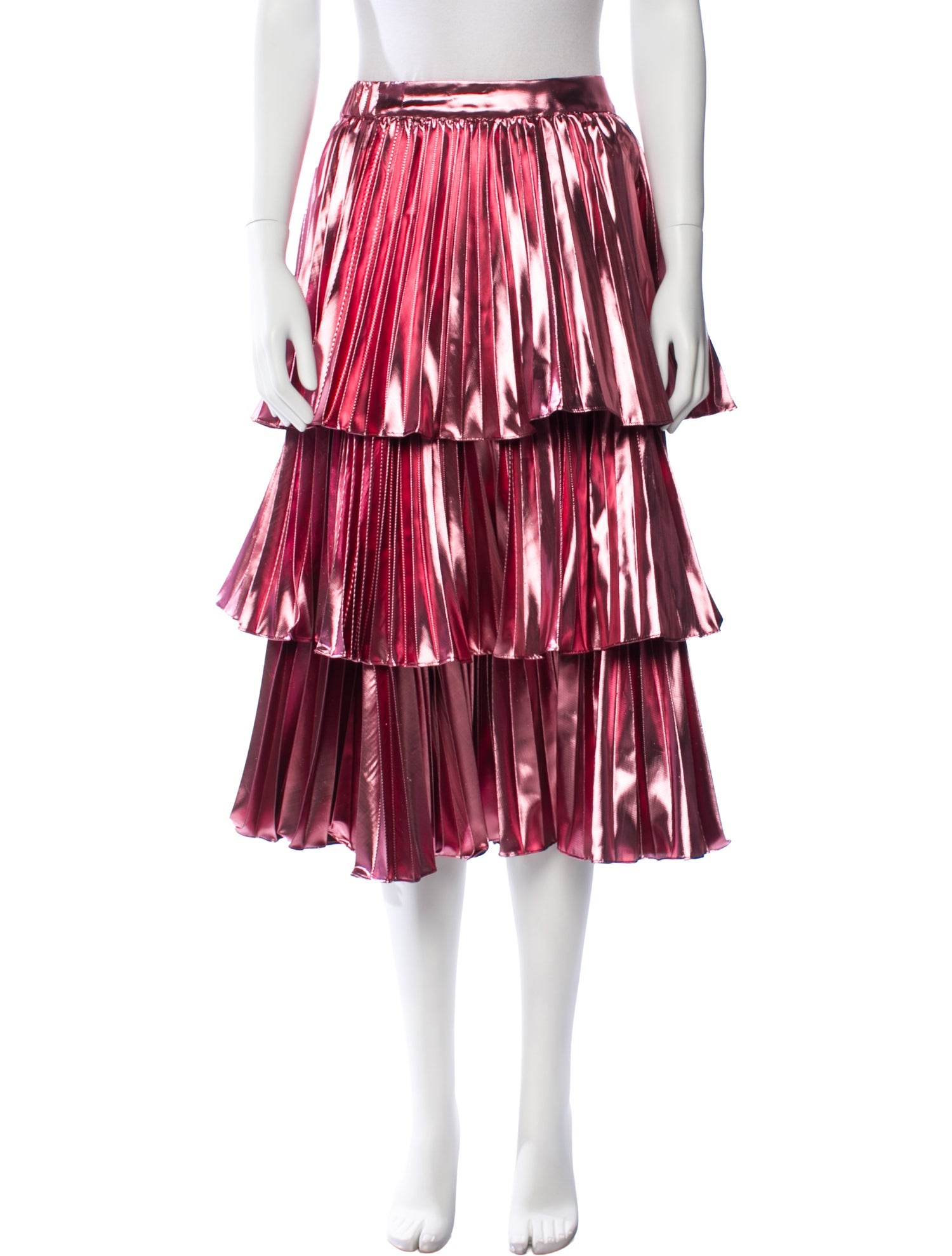 Tanya Taylor Striped Midi Length Skirt