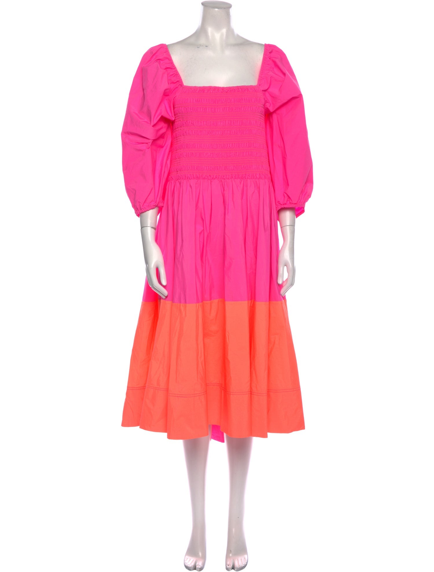 Tanya Taylor Square Neckline Long Dress w/ Tags