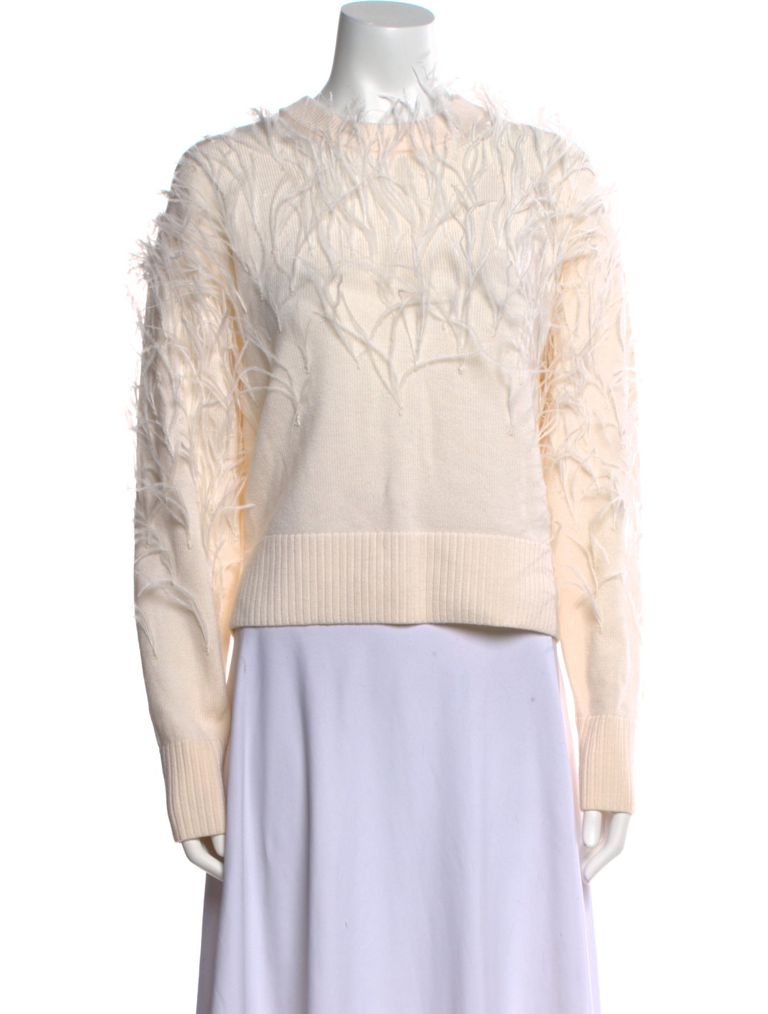 Tanya Taylor Merino Wool Crew Neck Sweater