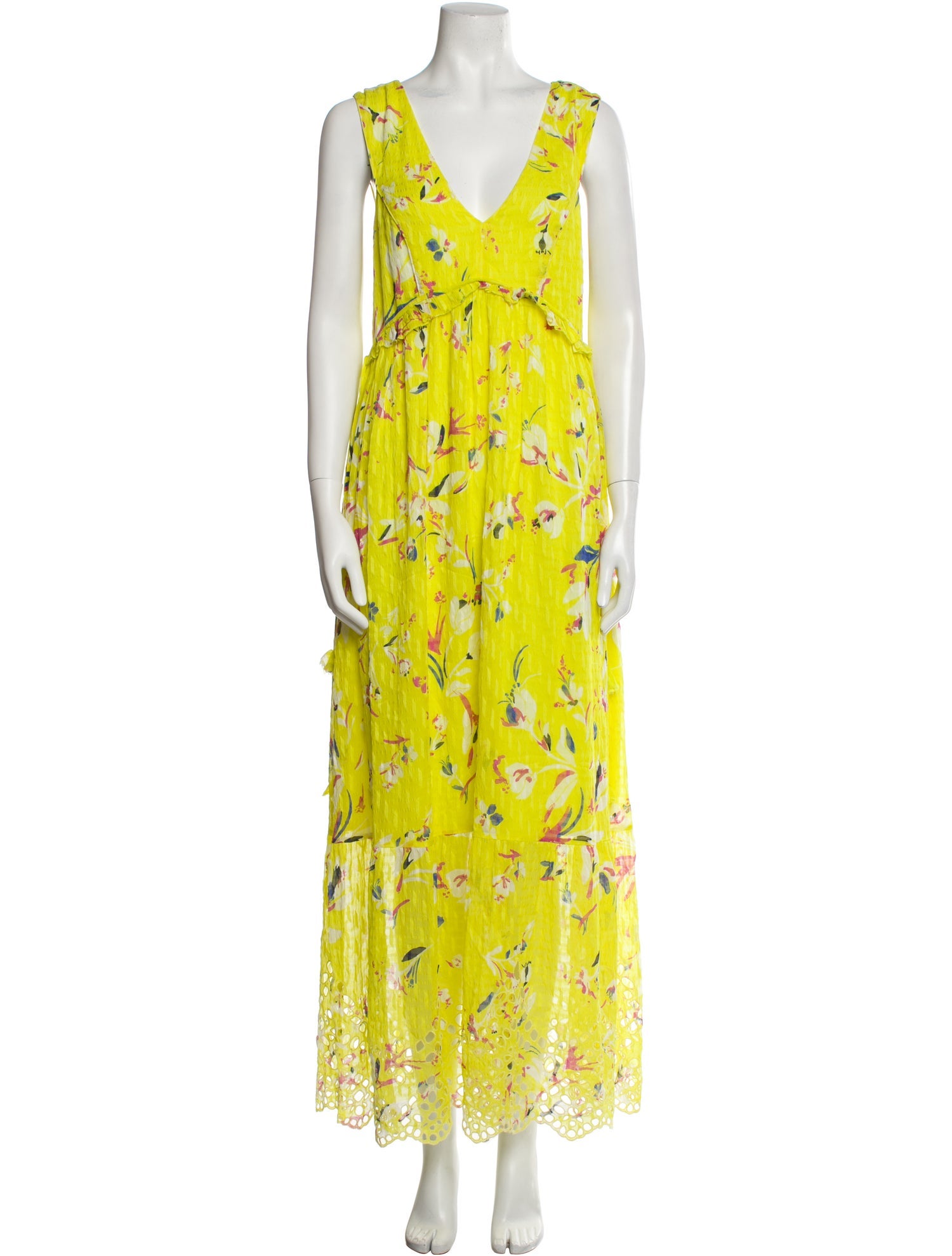 Tanya Taylor Silk Long Dress