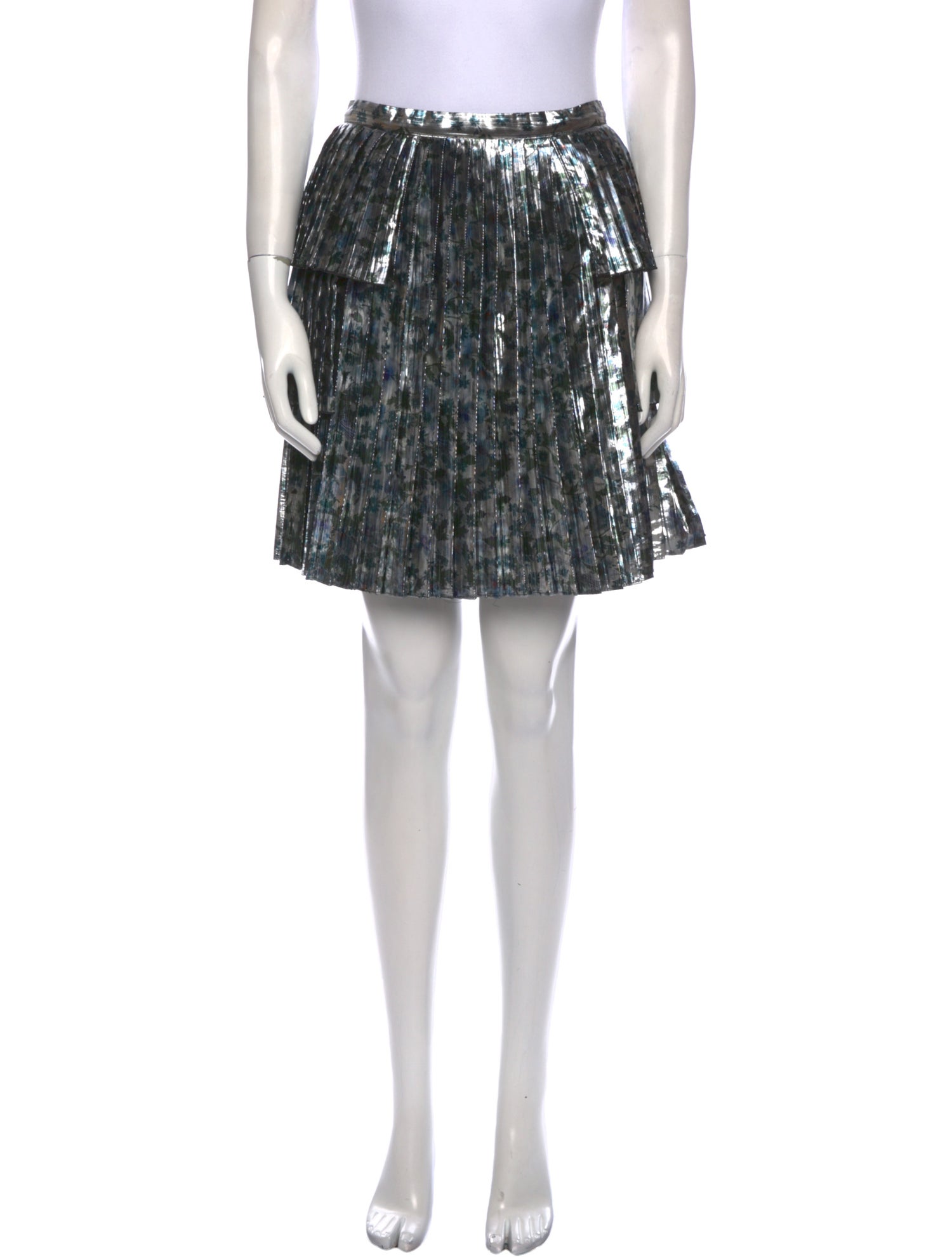 Tanya Taylor Pleated Accents Mini Skirt