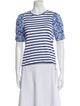 Tanya Taylor Striped Crew Neck T-Shirt