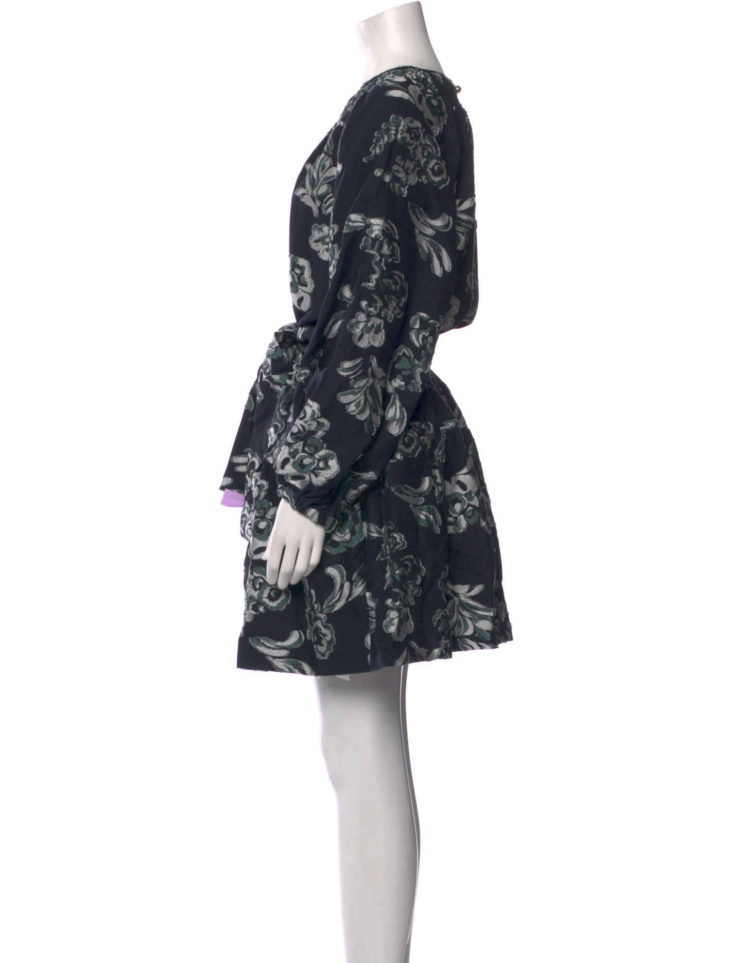 Tanya Taylor Floral Print Knee-Length Dress