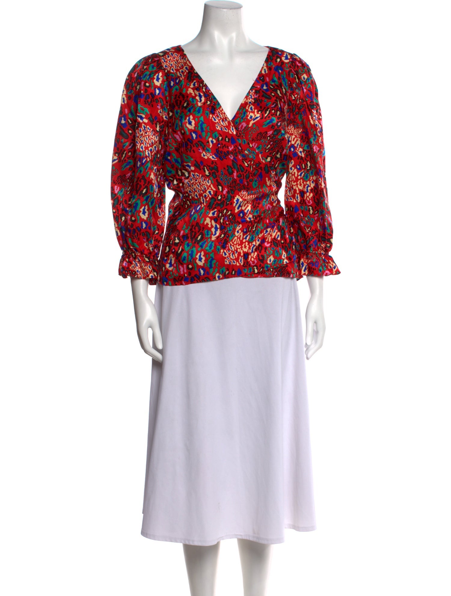 Tanya Taylor Silk Printed Blouse w/ Tags