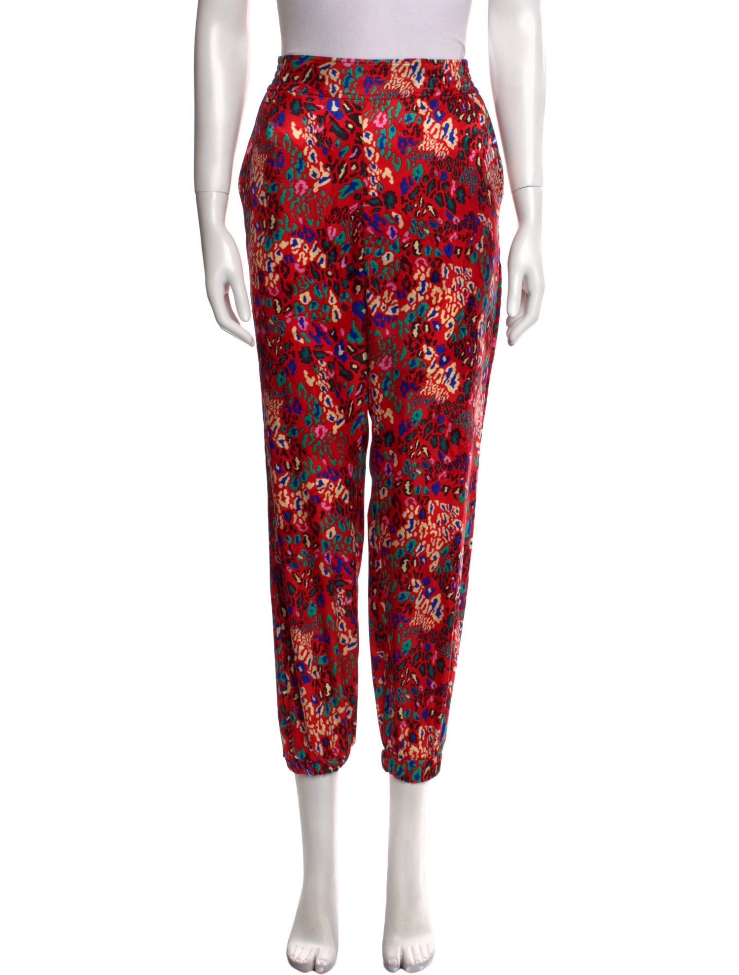 Tanya Taylor Silk Skinny Leg Pants
