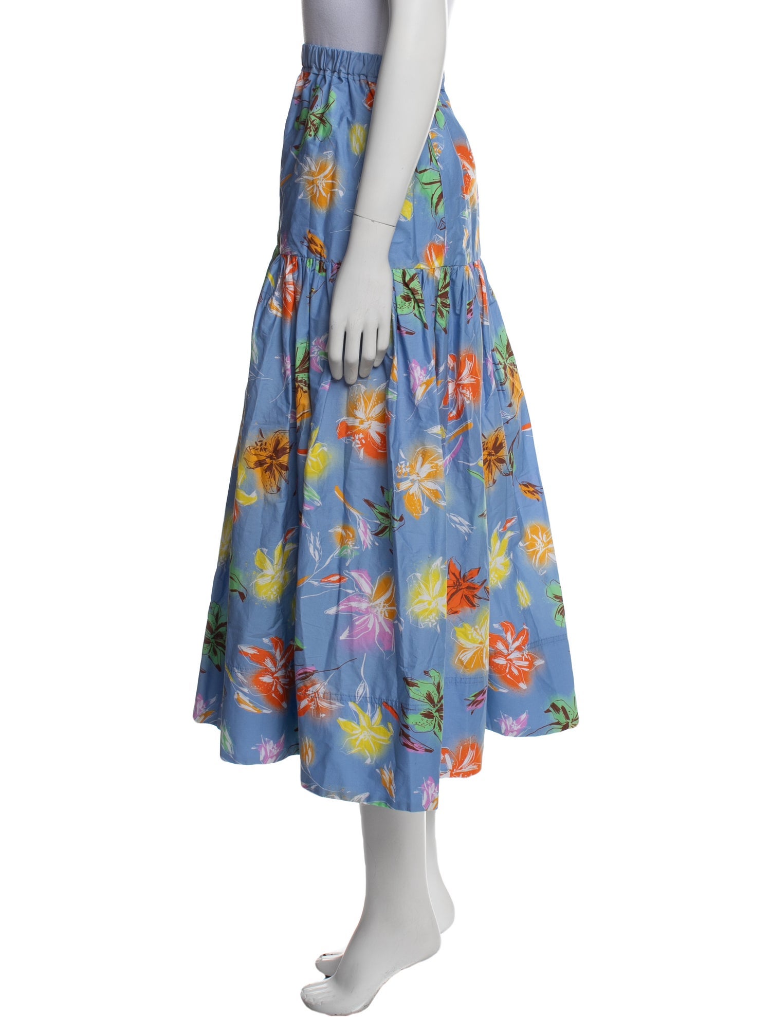 Tanya Taylor Floral Print Midi Length Skirt w/ Tags