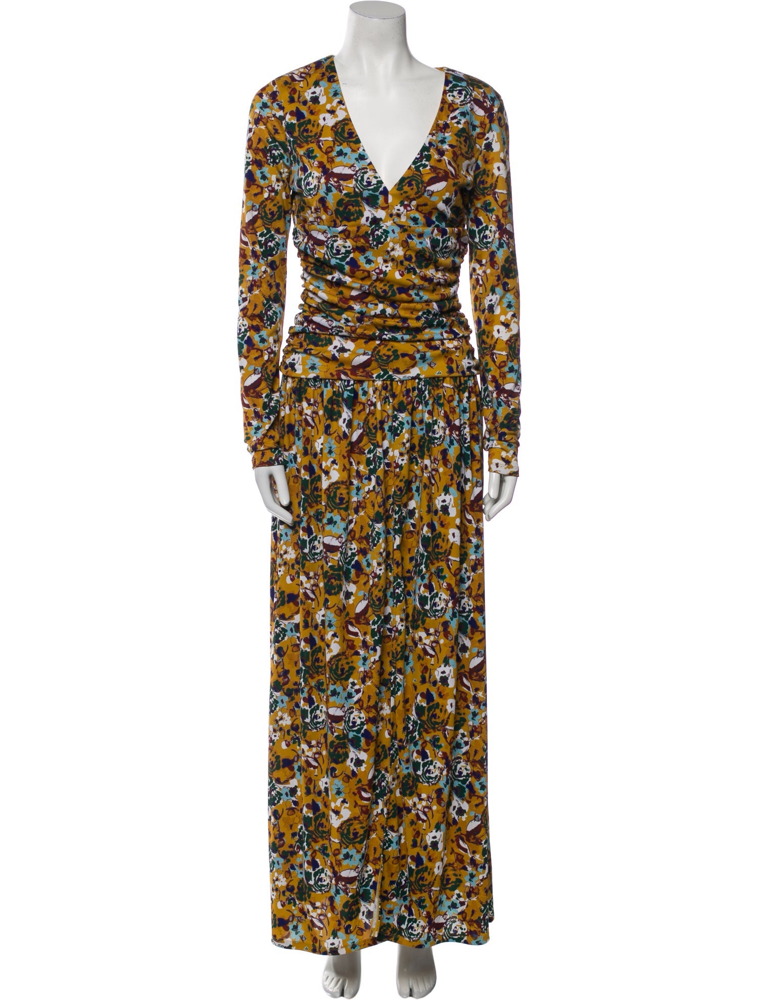 Tanya Taylor Floral Print Long Dress