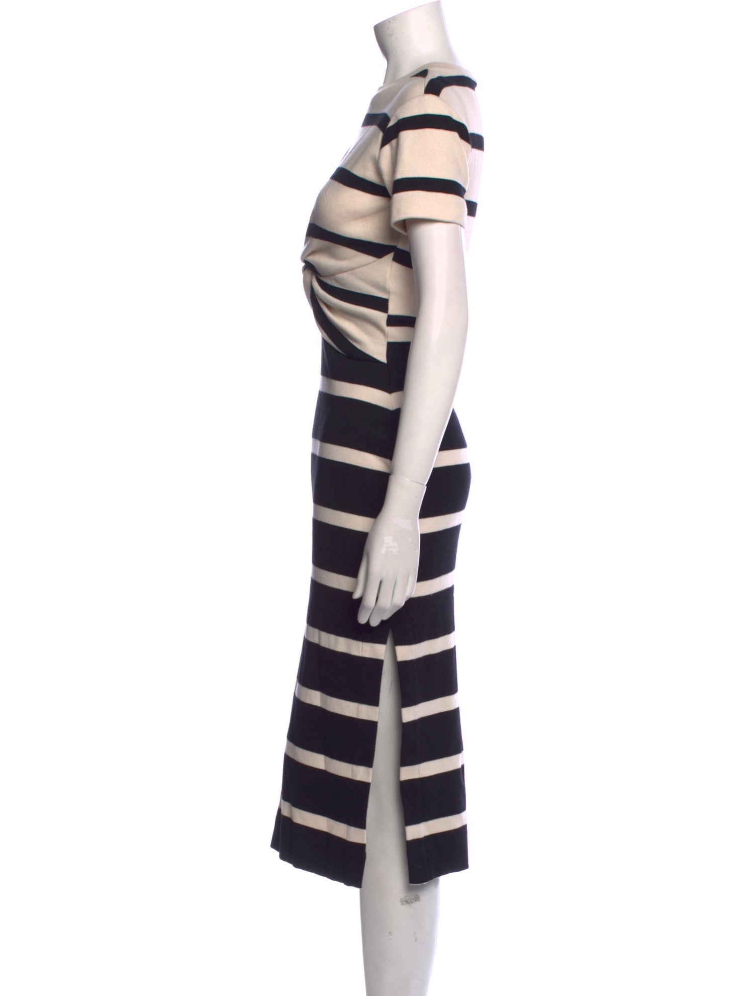 Tanya Taylor Striped Midi Length Dress