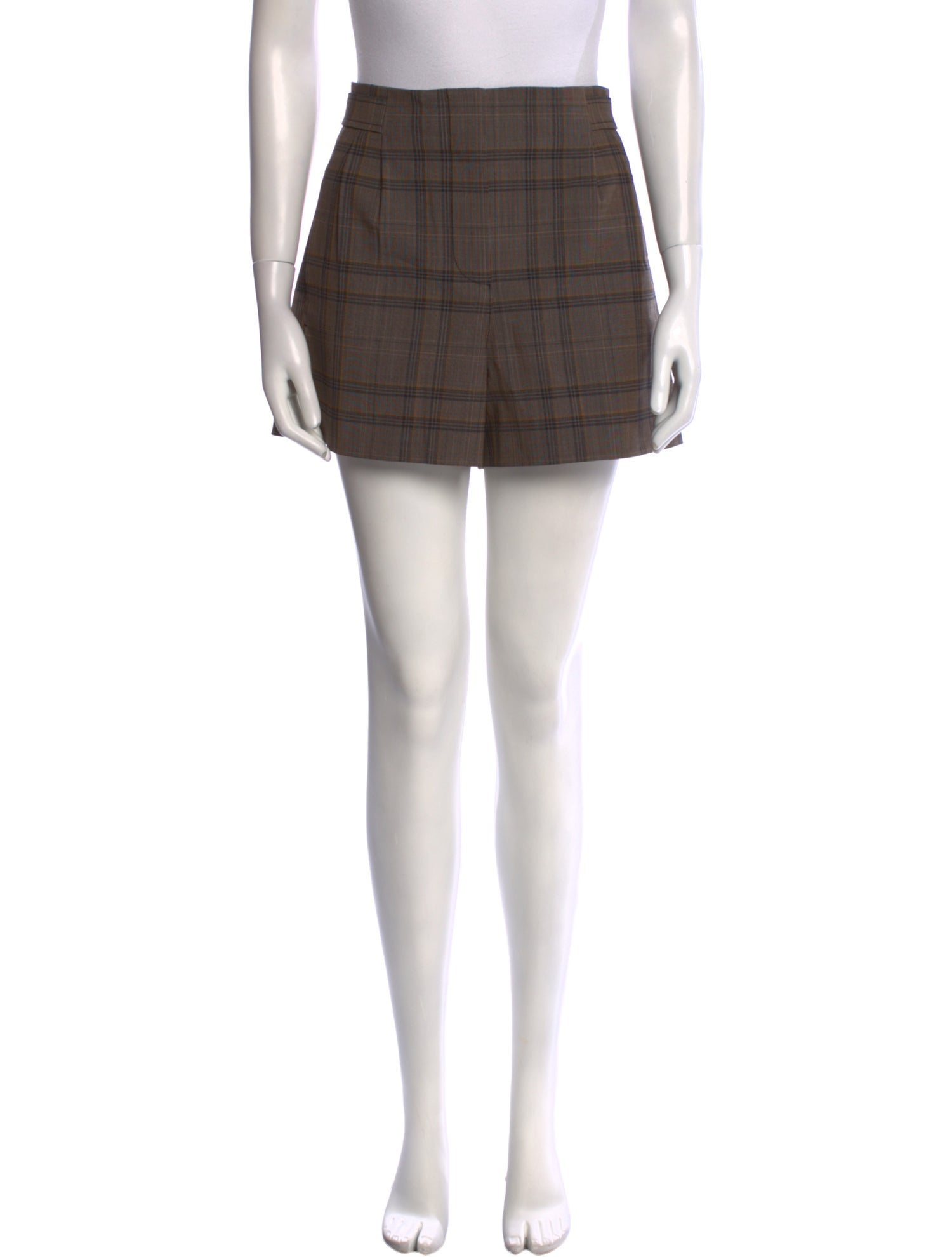 Tanya Taylor Wool Mini Shorts