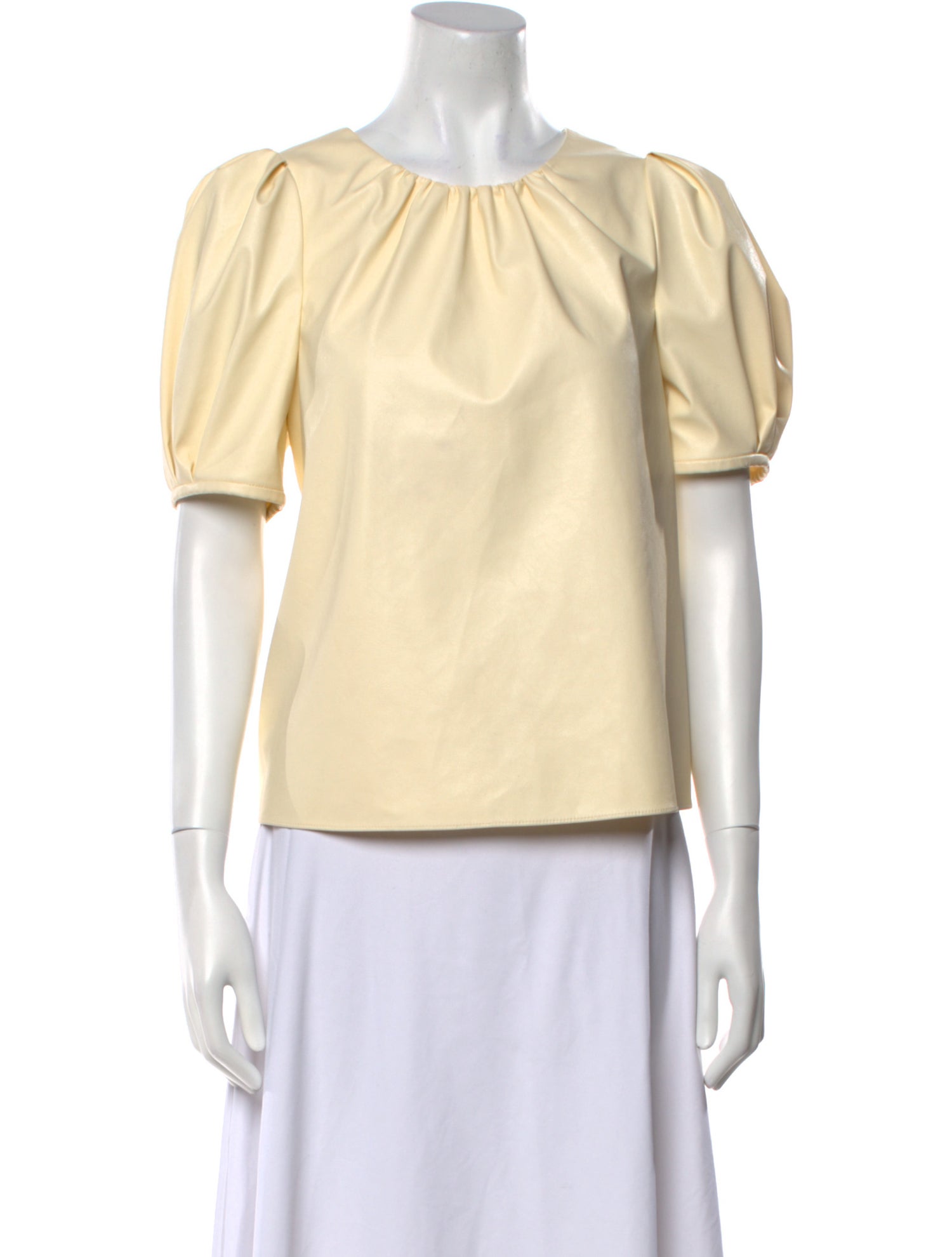 Tanya Taylor Crew Neck Short Sleeve Blouse