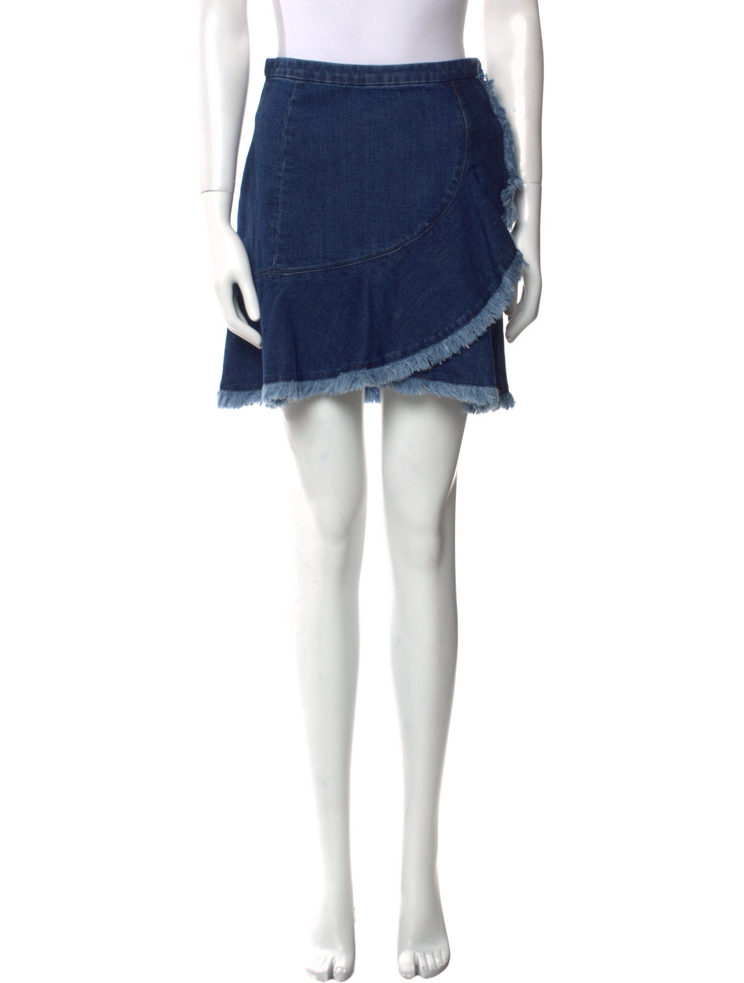 Tanya Taylor Ruffle Embellishment Mini Skirt