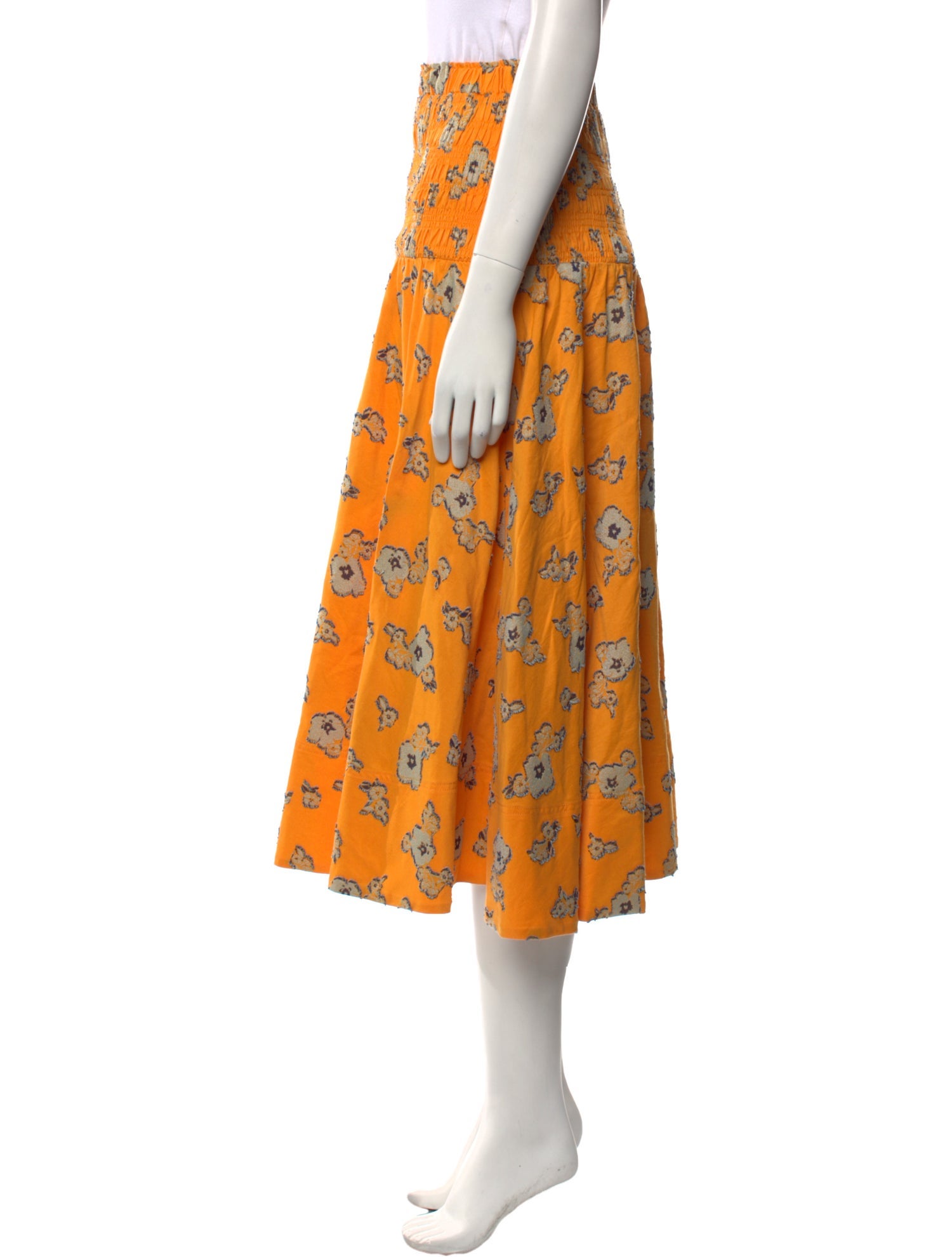 Tanya Taylor Floral Print Long Skirt