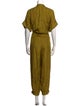Tanya Taylor Silk Mock Neck Jumpsuit