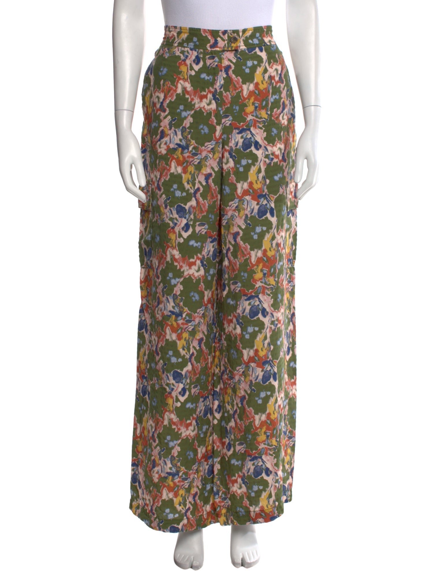 Tanya Taylor Floral Print Wide Leg Pants
