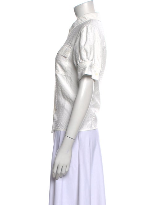 Tanya Taylor Short Sleeve Button-Up Top