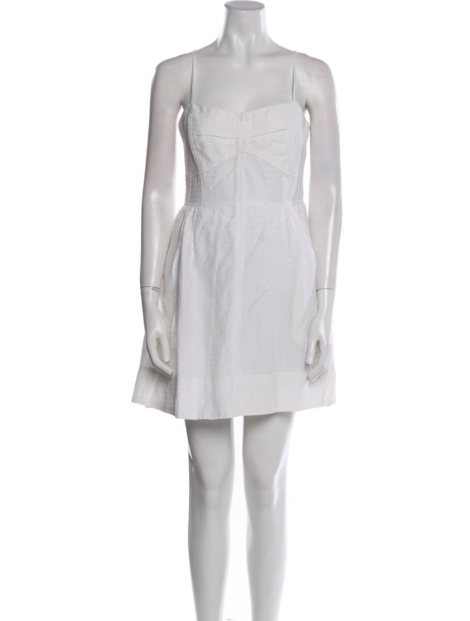 Tanya Taylor Square Neckline Mini Dress