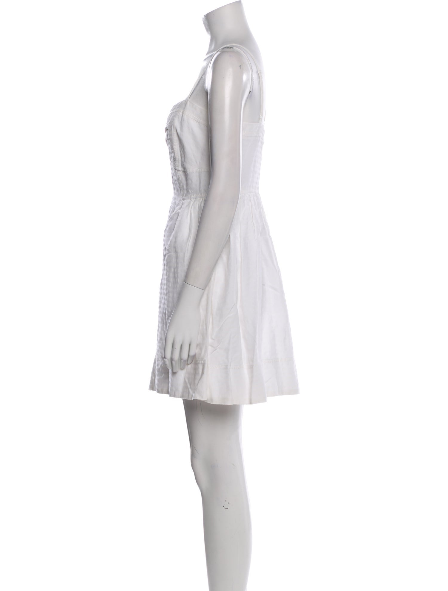 Tanya Taylor Square Neckline Mini Dress