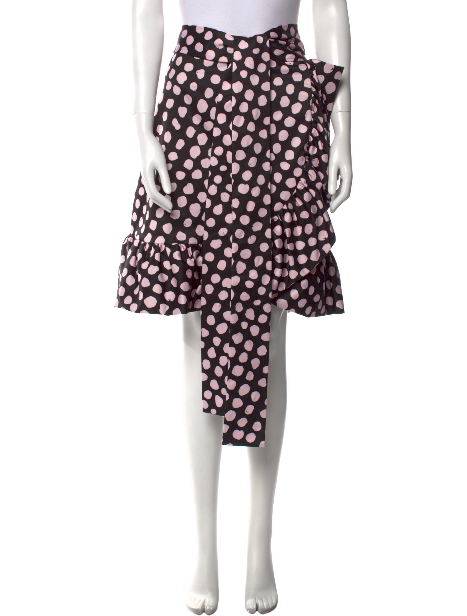 Tanya Taylor Polka Dot Print Knee-Length Skirt