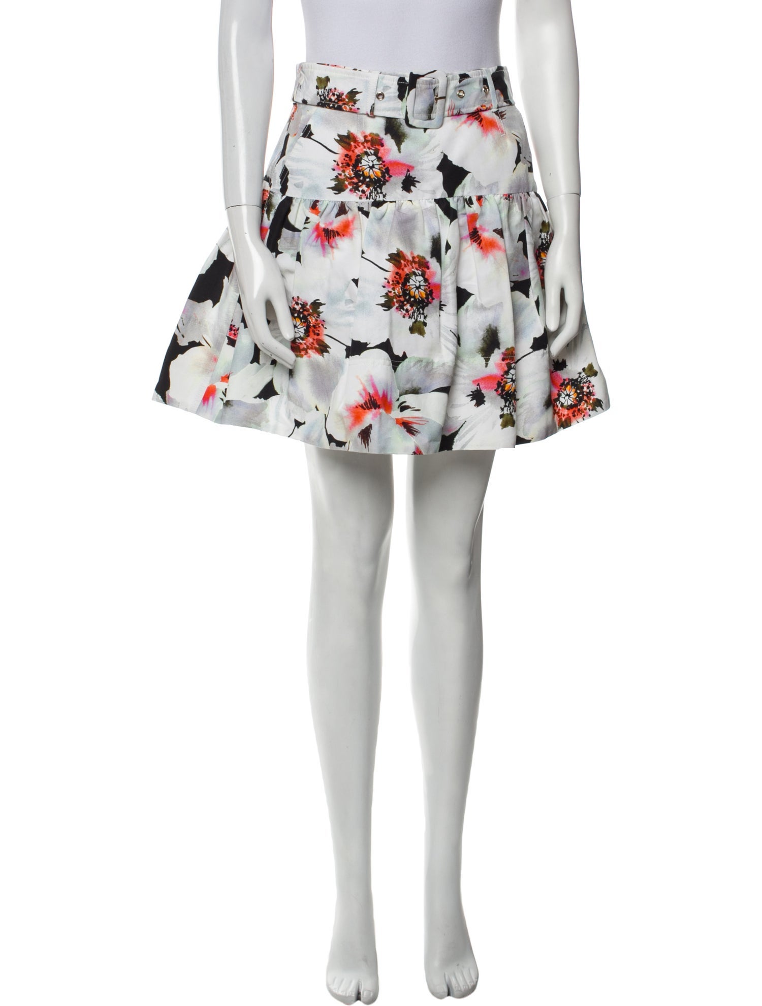 Tanya Taylor Floral Print Mini Skirt