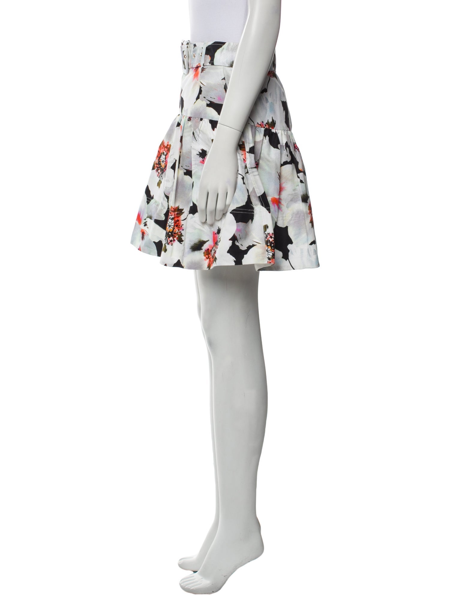 Tanya Taylor Floral Print Mini Skirt