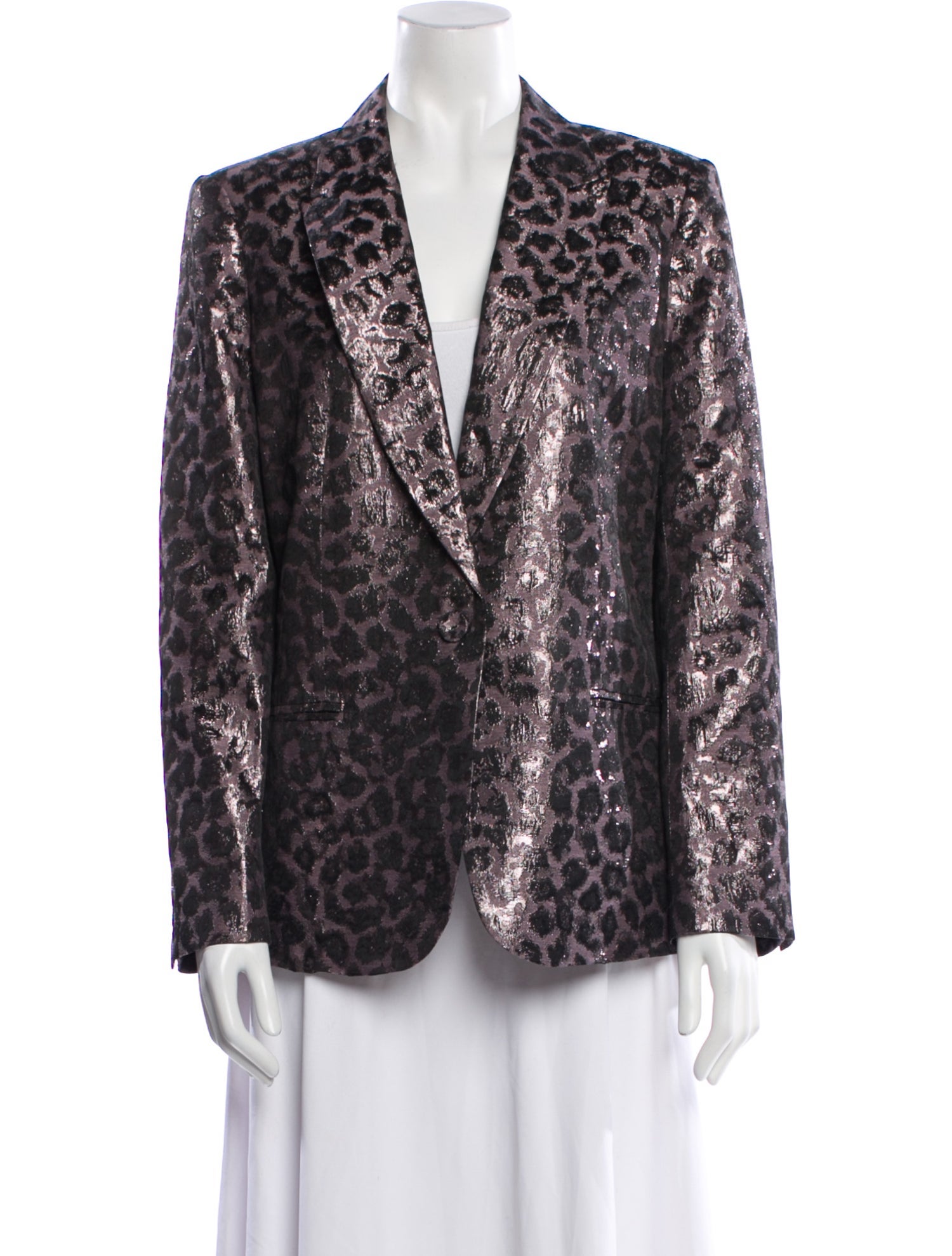 Tanya Taylor Animal Print Blazer