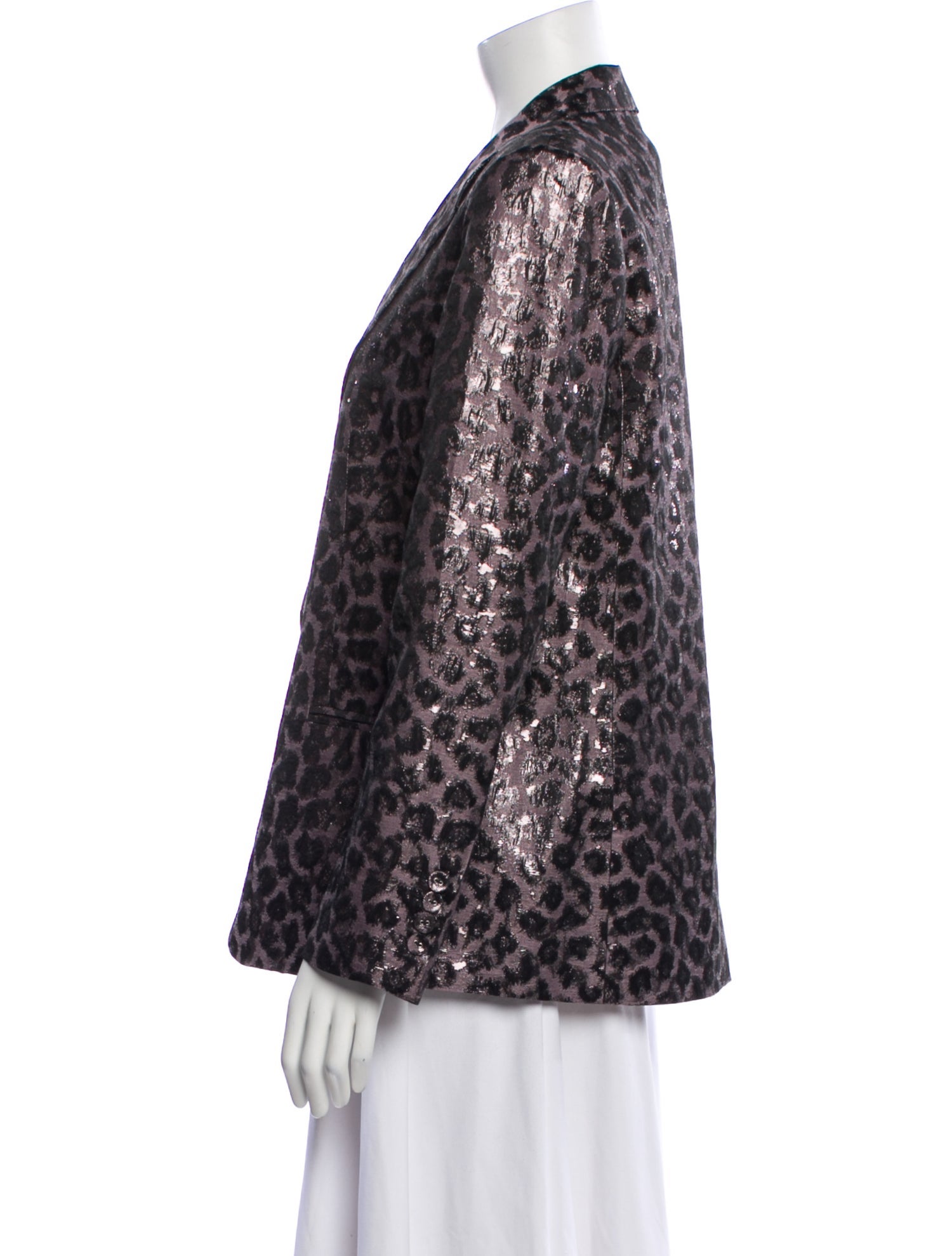 Tanya Taylor Animal Print Blazer