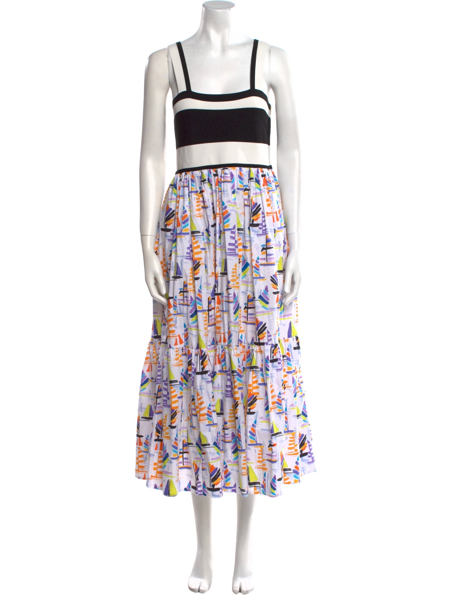 Tanya Taylor Printed Long Dress