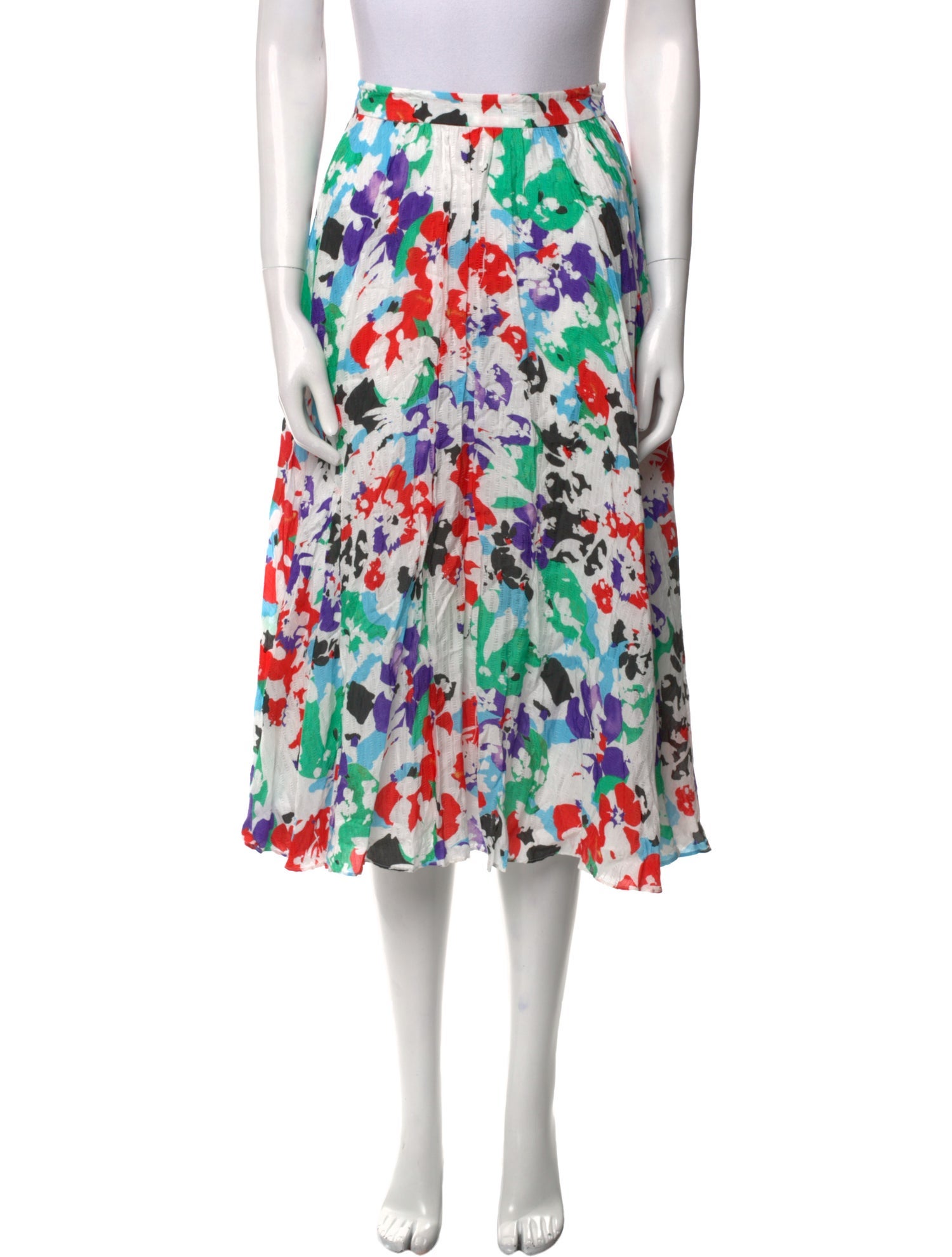 Tanya Taylor Floral Print Knee-Length Skirt