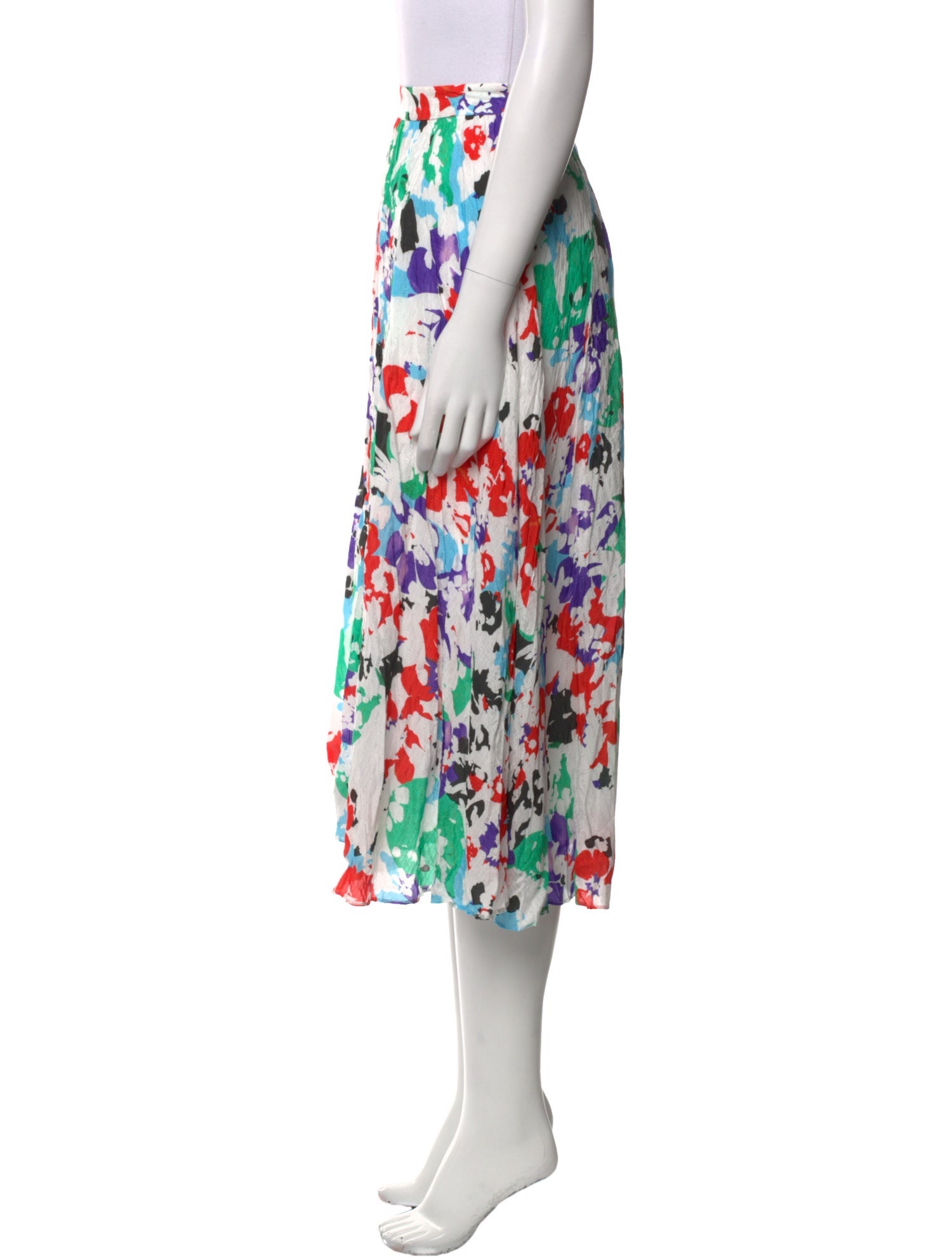 Tanya Taylor Floral Print Knee-Length Skirt
