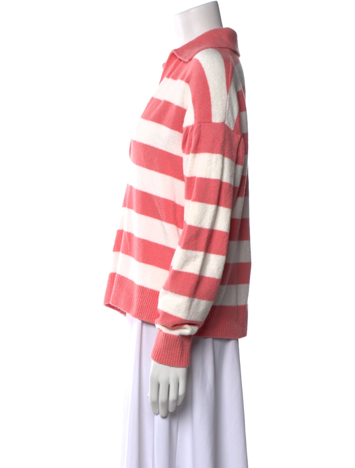 Tanya Taylor Striped V-Neck Blouse