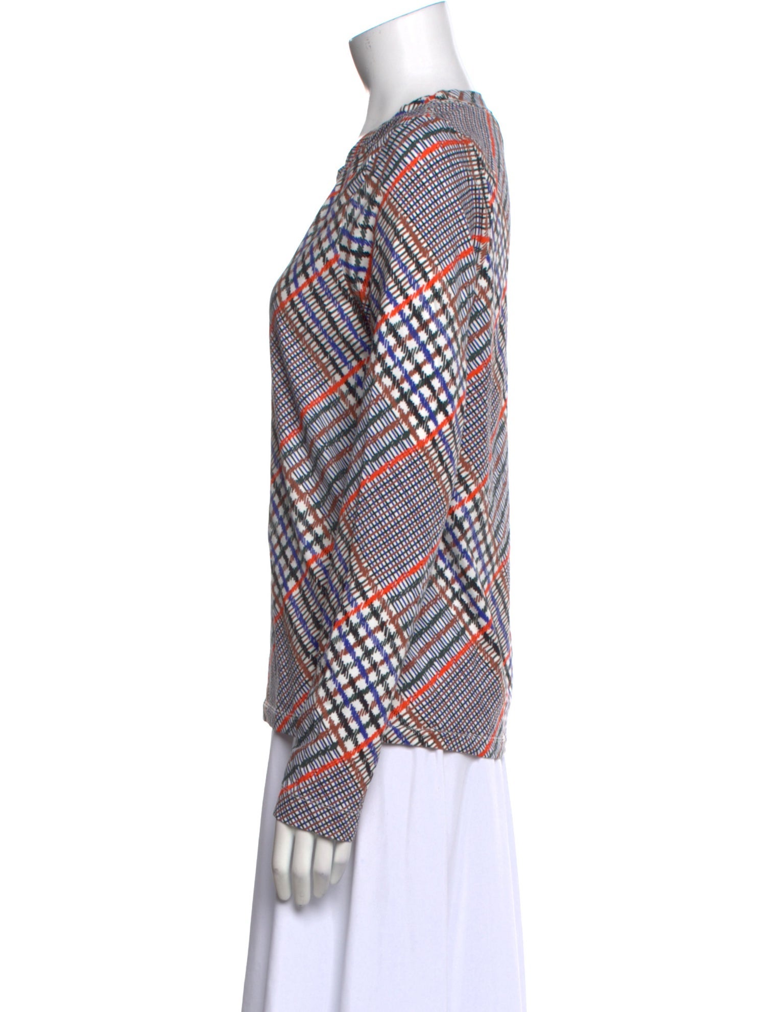 Tanya Taylor Printed Crew Neck Blouse