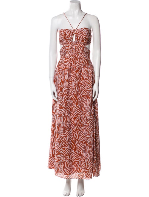 Tanya Taylor Printed Long Dress