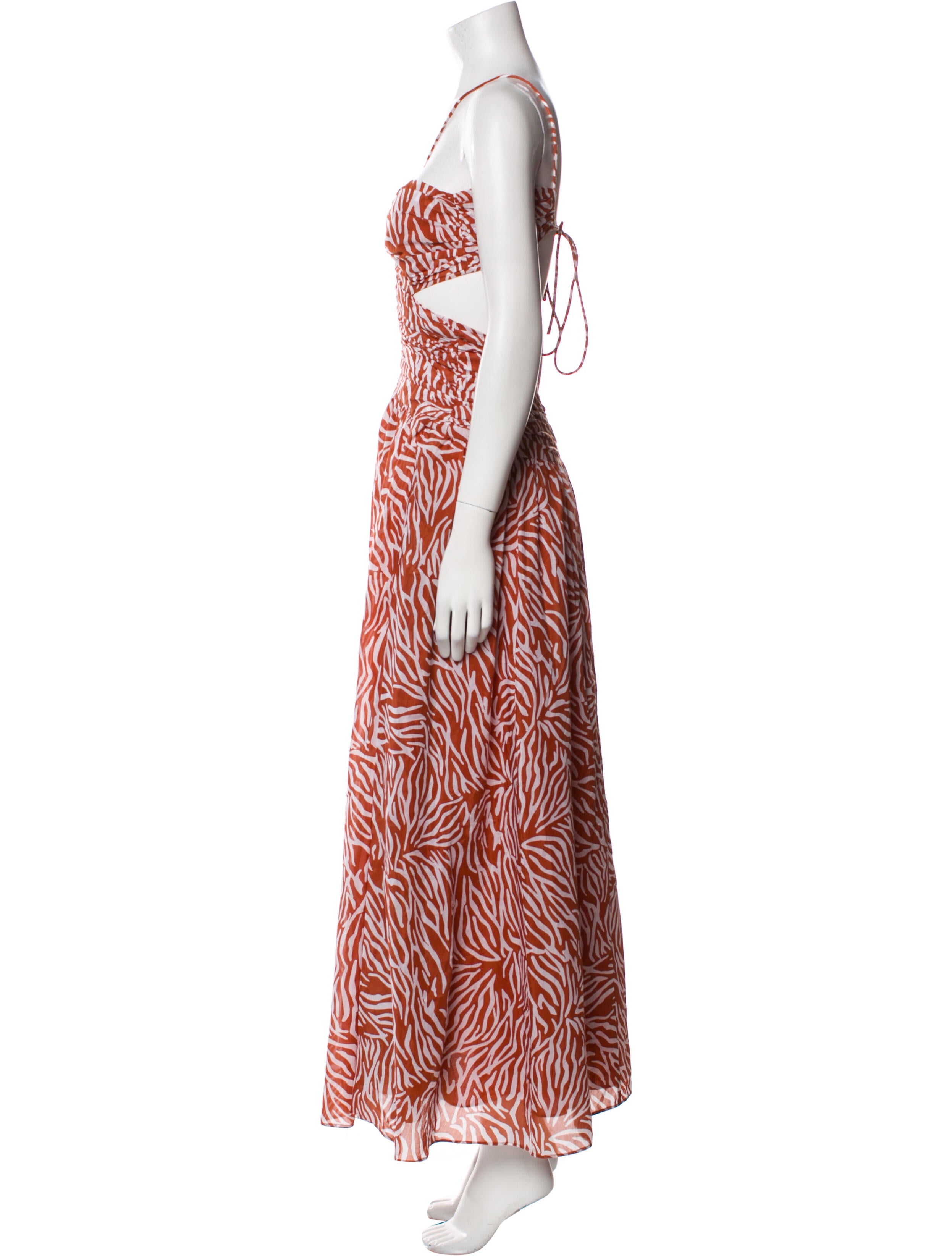 Tanya Taylor Printed Long Dress