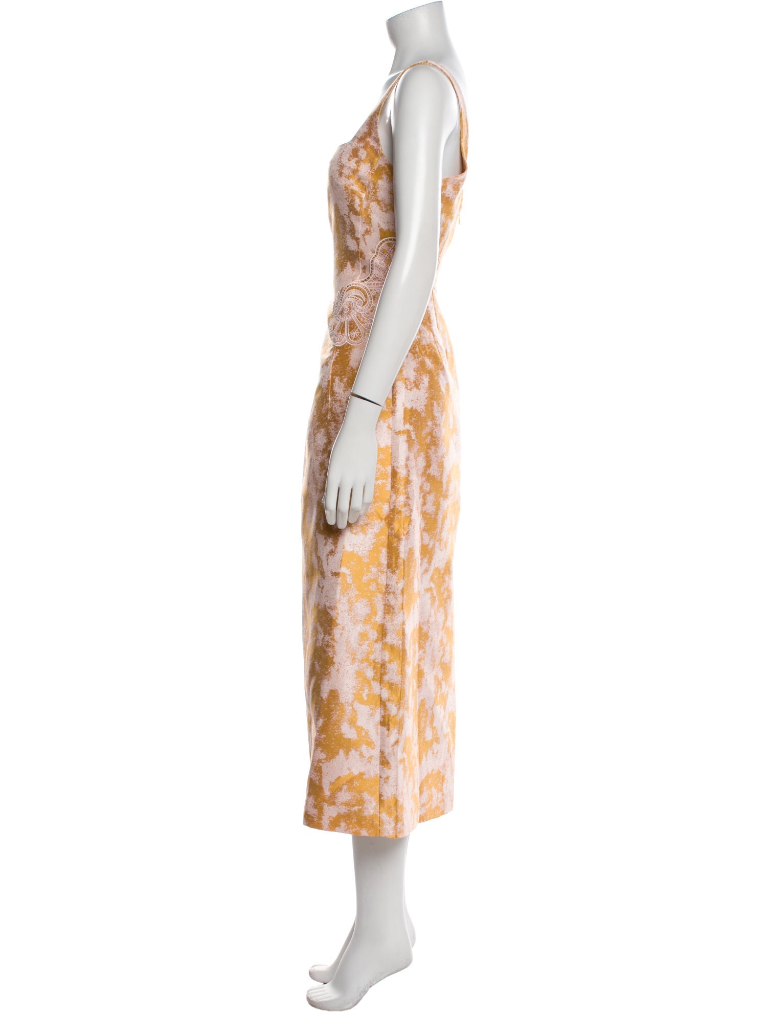 Tanya Taylor Floral Print Long Dress