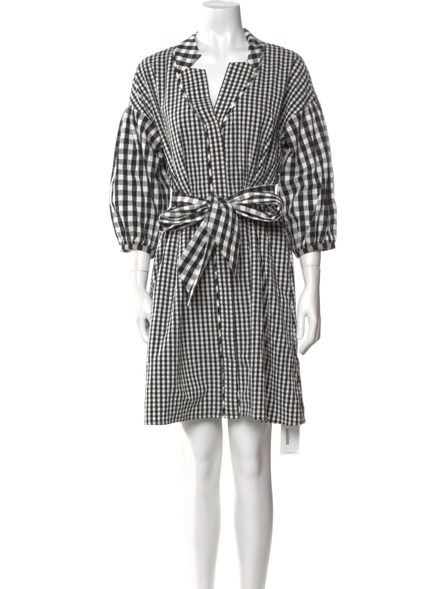 Tanya Taylor Plaid Print Mini Dress