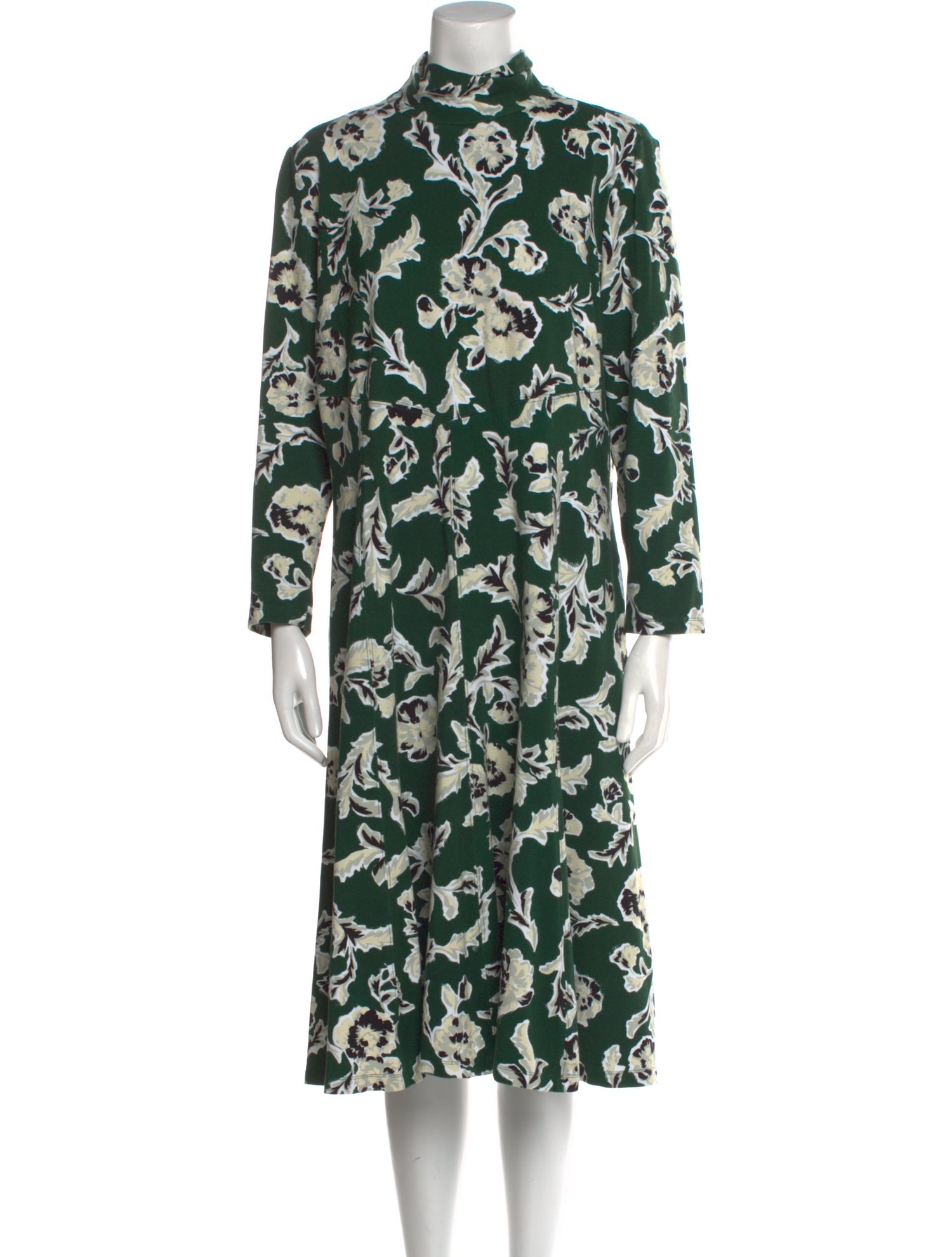 Tanya Taylor Floral Print Midi Length Dress
