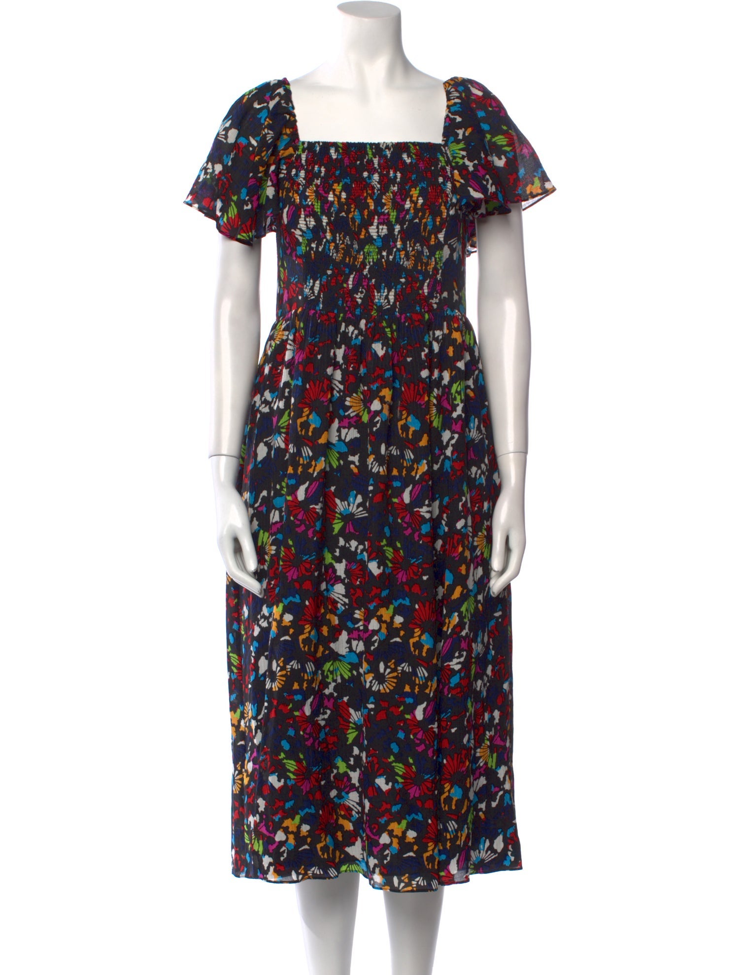 Tanya Taylor Silk Midi Length Dress
