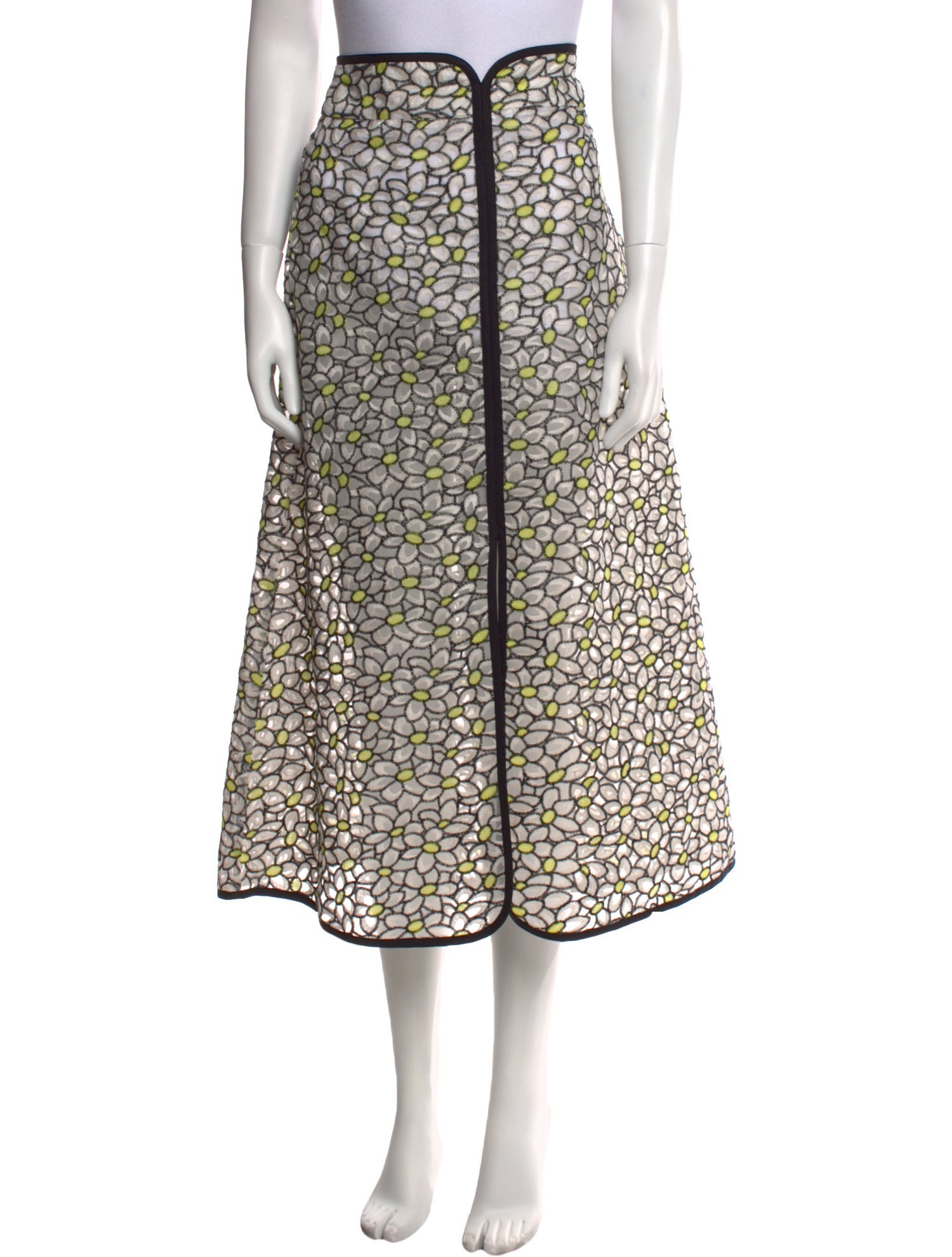 Tanya Taylor Floral Print Midi Length Skirt w/ Tags