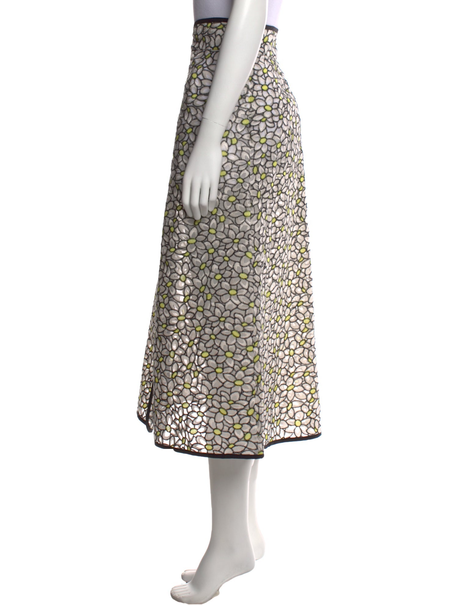 Tanya Taylor Floral Print Midi Length Skirt w/ Tags