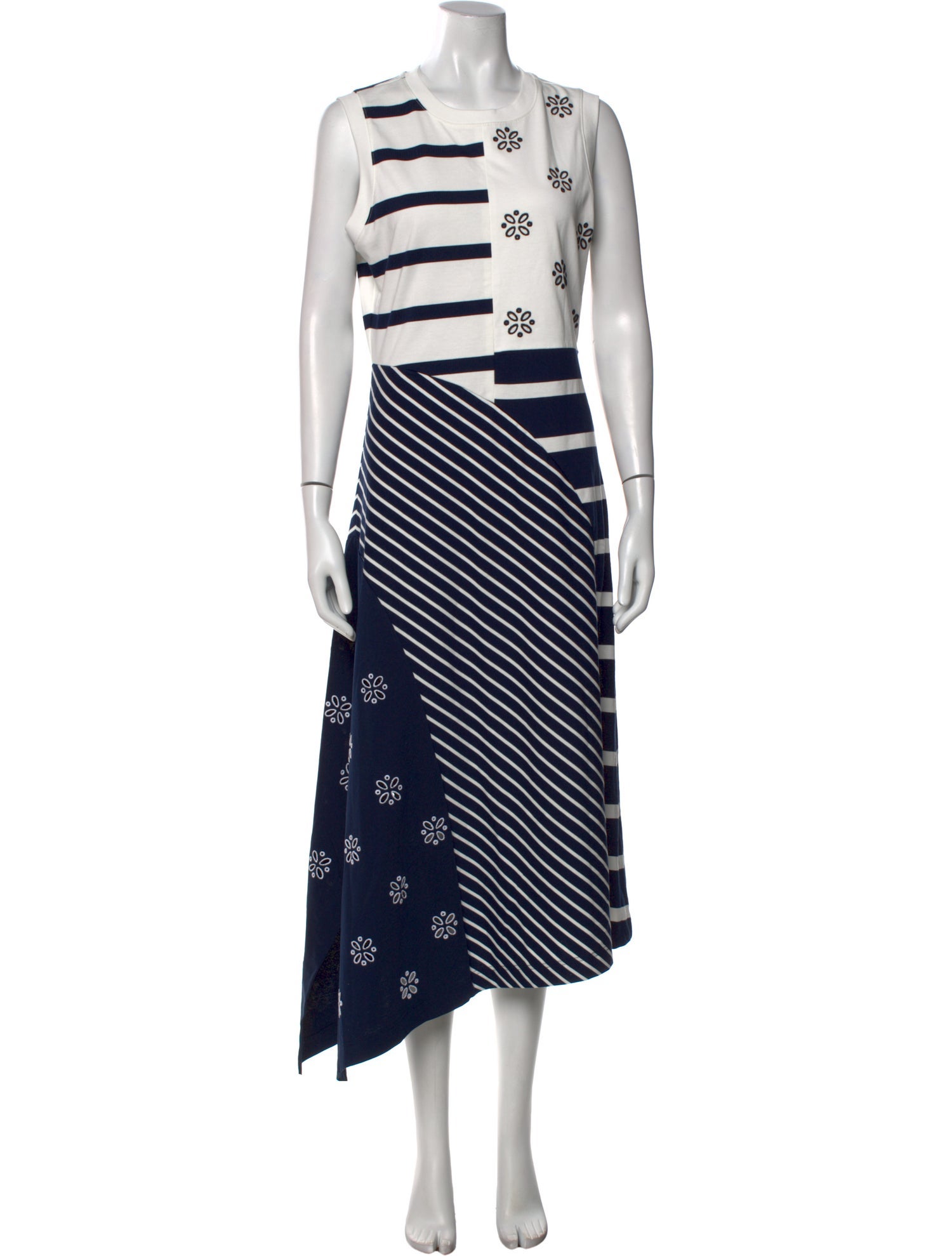 Tanya Taylor Striped Long Dress