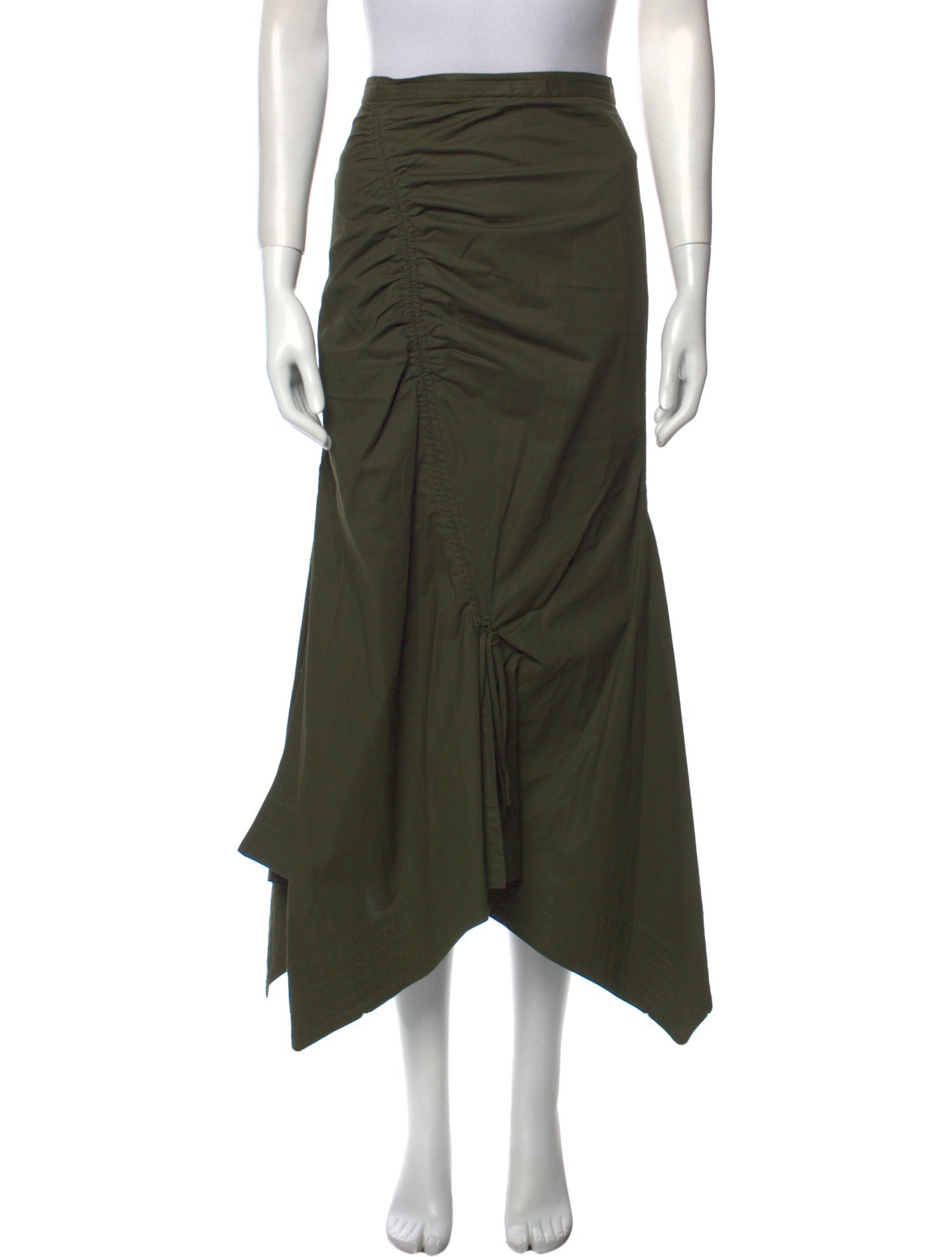 Tanya Taylor Cutout Accent Midi Length Skirt