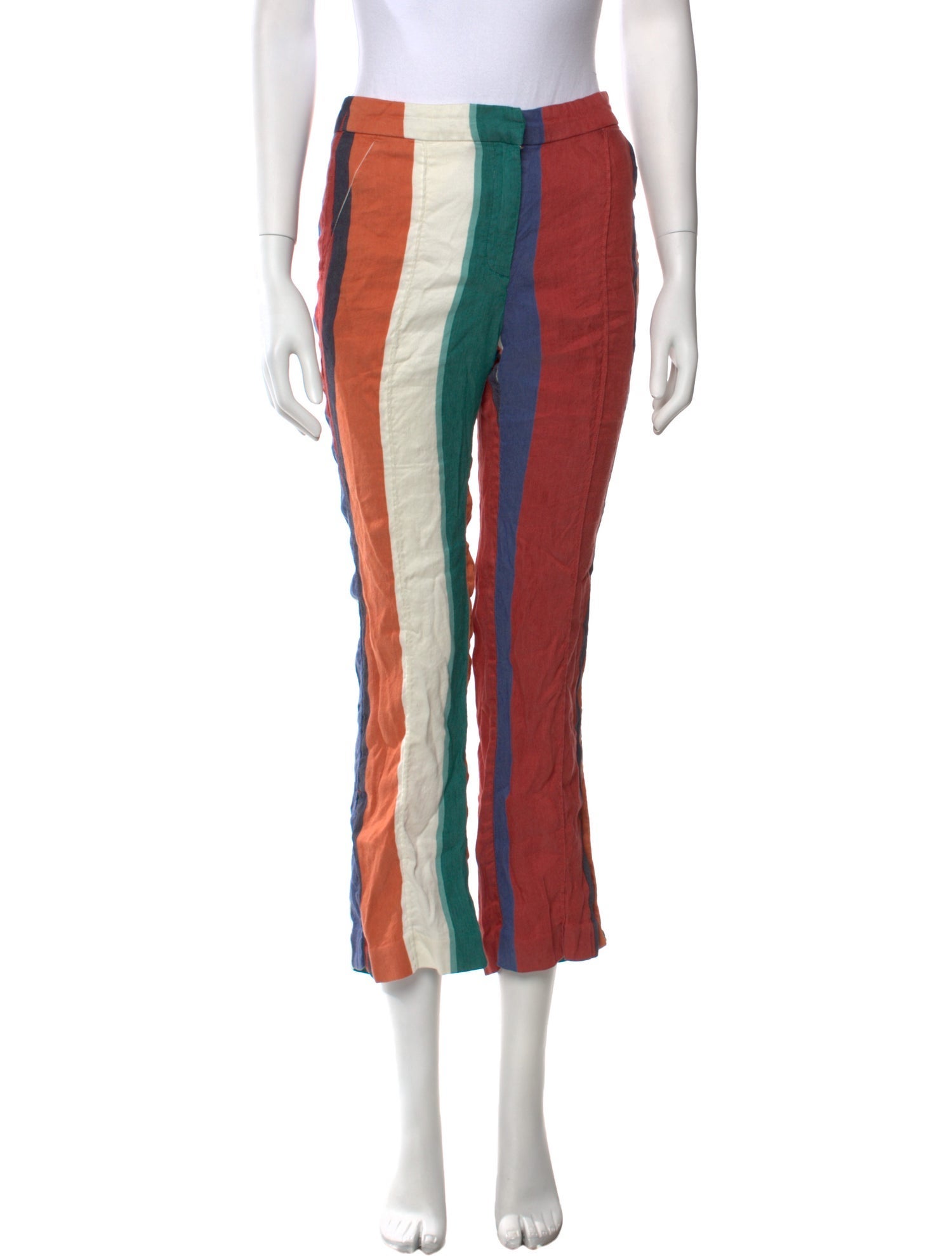 Tanya Taylor Linen Straight Leg Pants