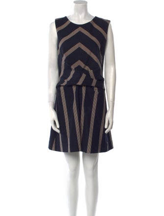 Tanya Taylor Striped Mini Dress