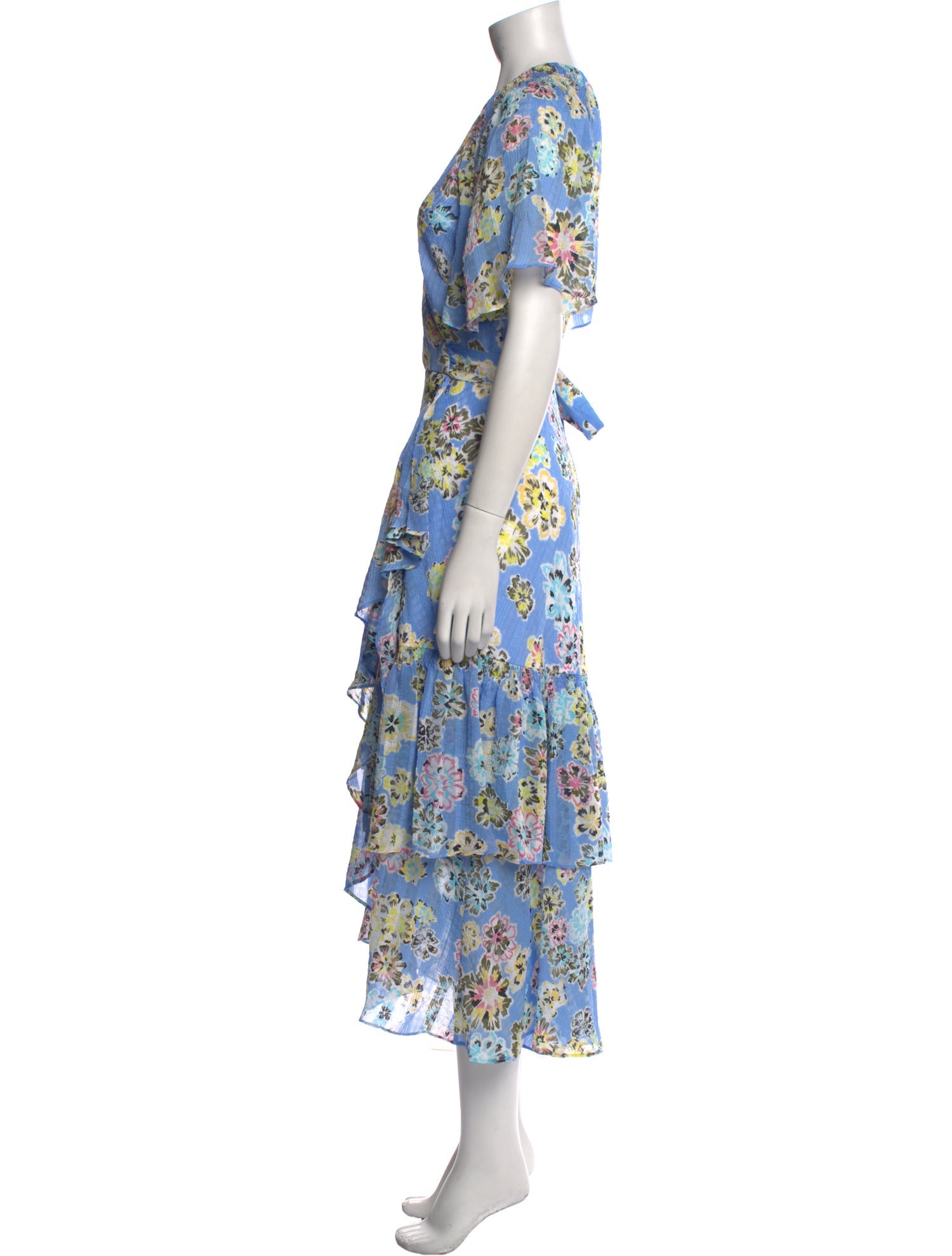 Tanya Taylor Floral Print Long Dress w/ Tags