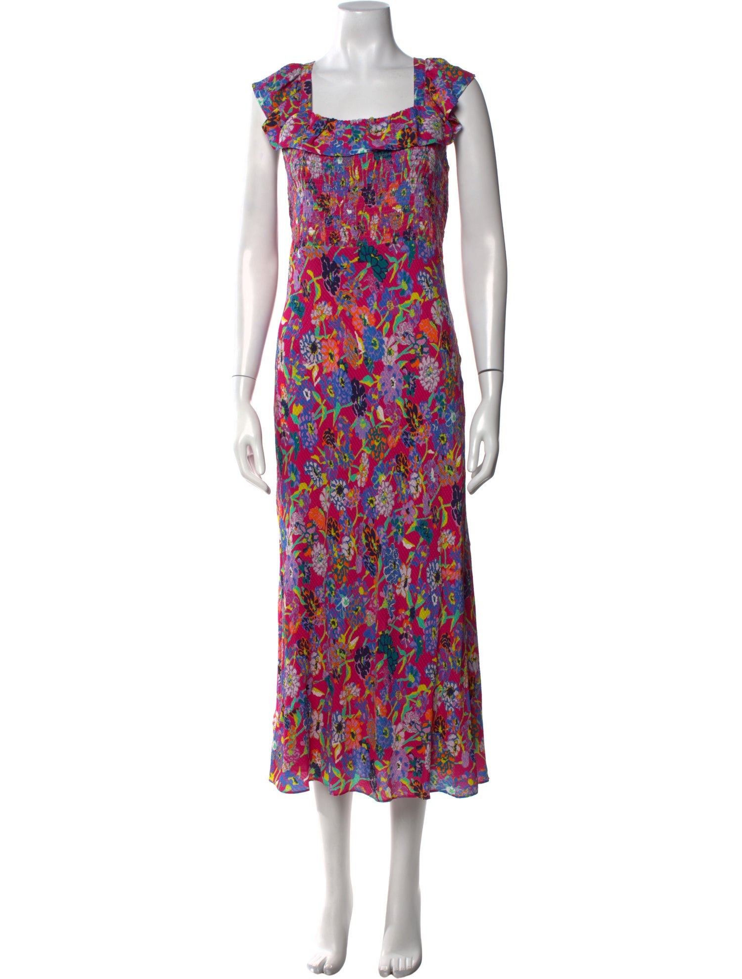 Tanya Taylor Silk Long Dress