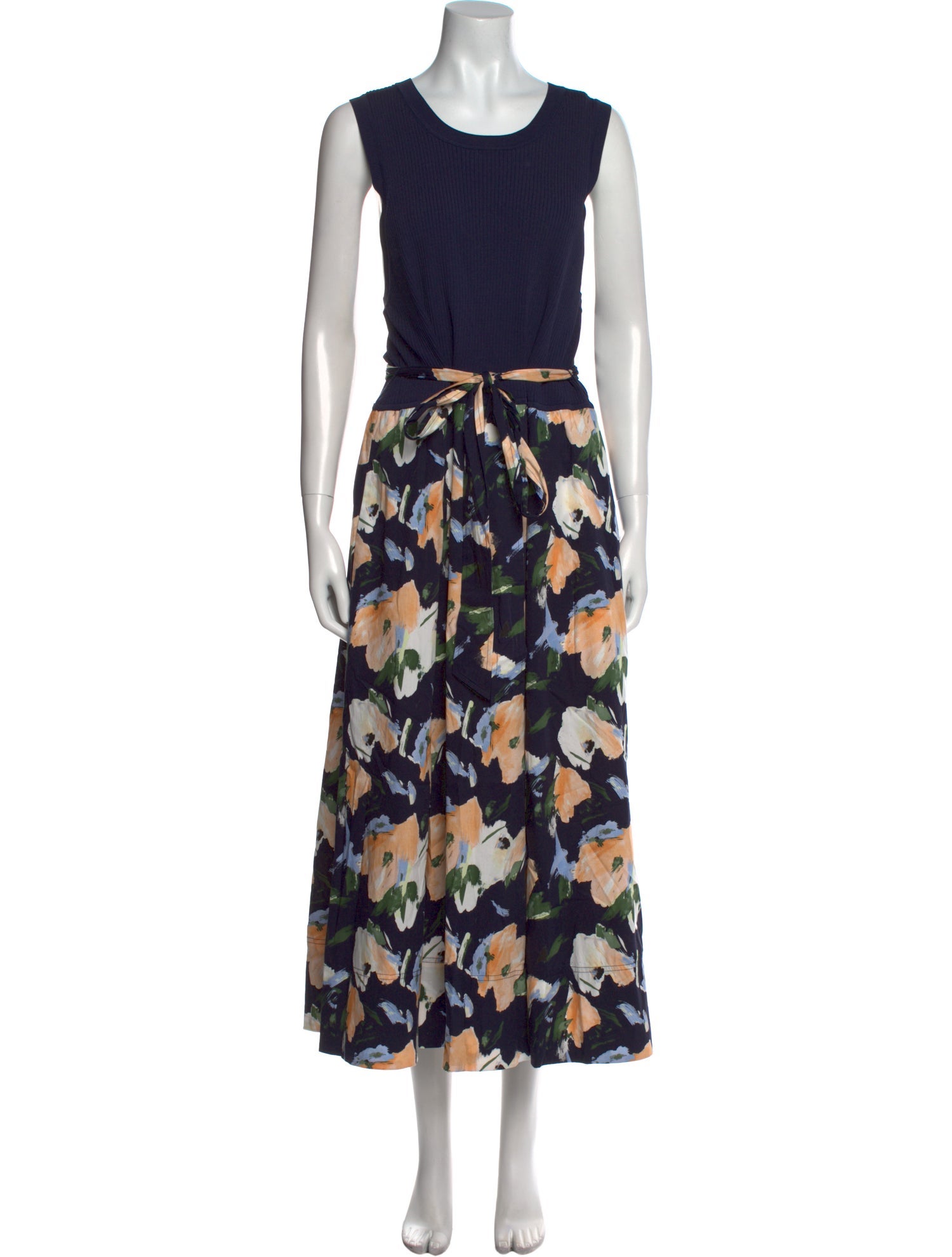 Tanya Taylor Floral Print Long Dress