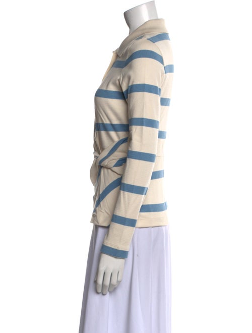 Tanya Taylor Striped Long Sleeve Button-Up Top