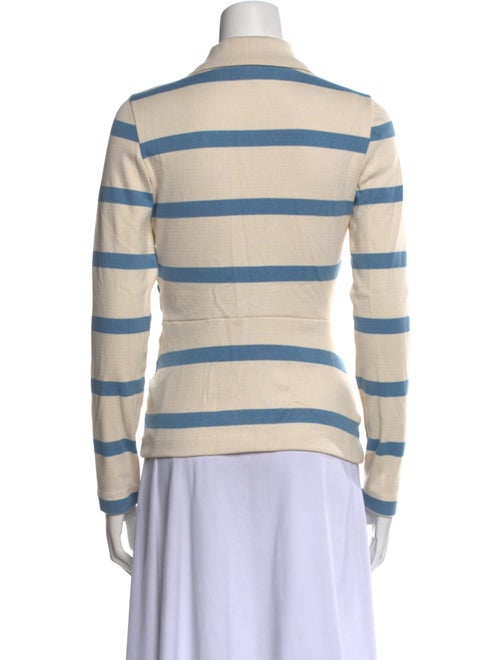 Tanya Taylor Striped Long Sleeve Button-Up Top